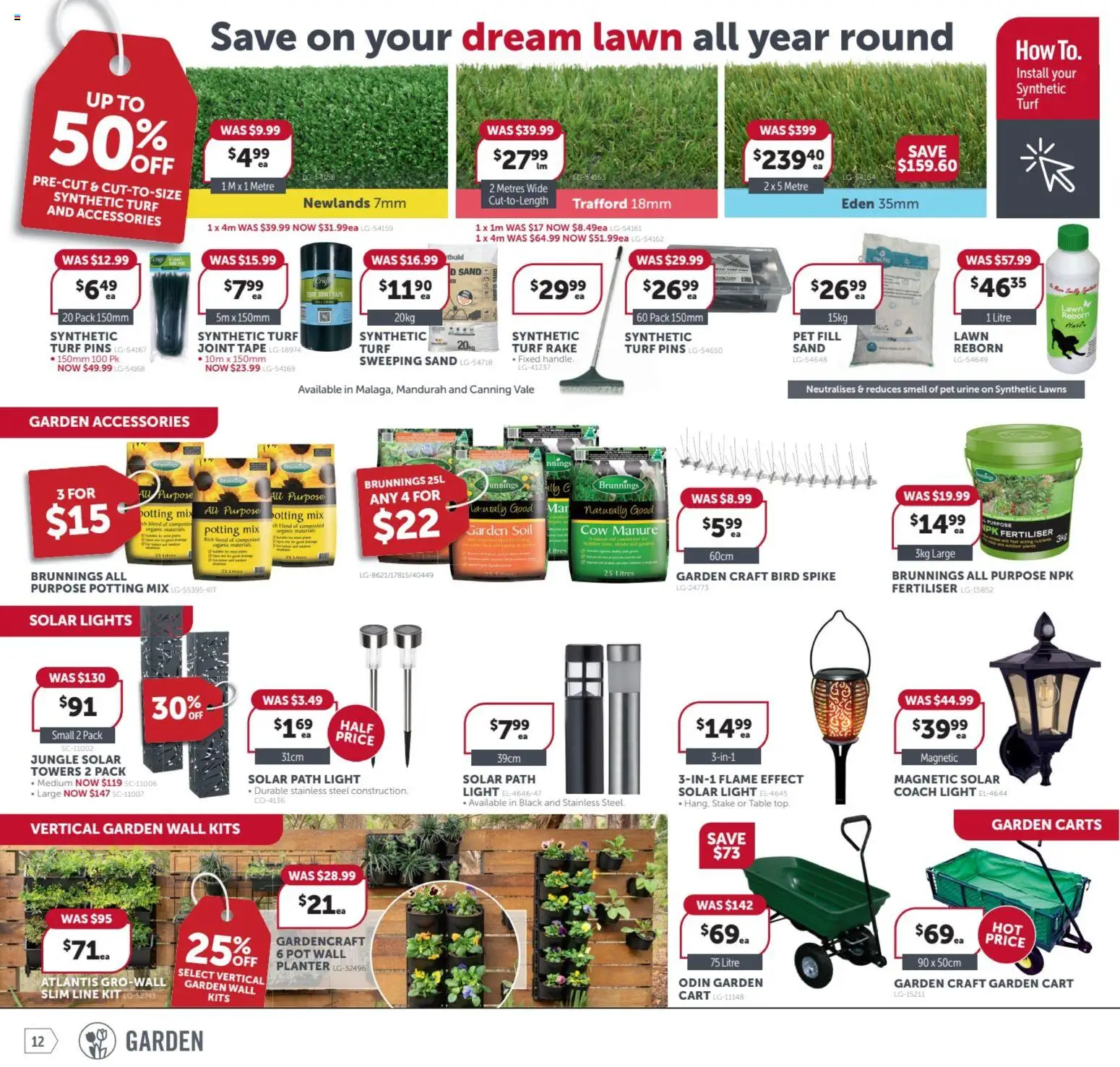 Stratco catalogue - valid from 17.04.2026 | Page: 12 | Products: Pot, Cart, Soil, Accessories