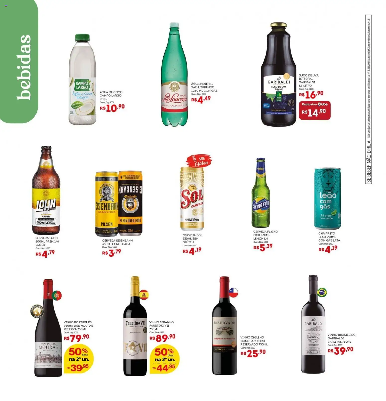 Bistek Supermercados Folheto - válido de 06.05.2026 | Página: 10 | Produtos: Coco, Eisenbahn, Suco, Cerveja
