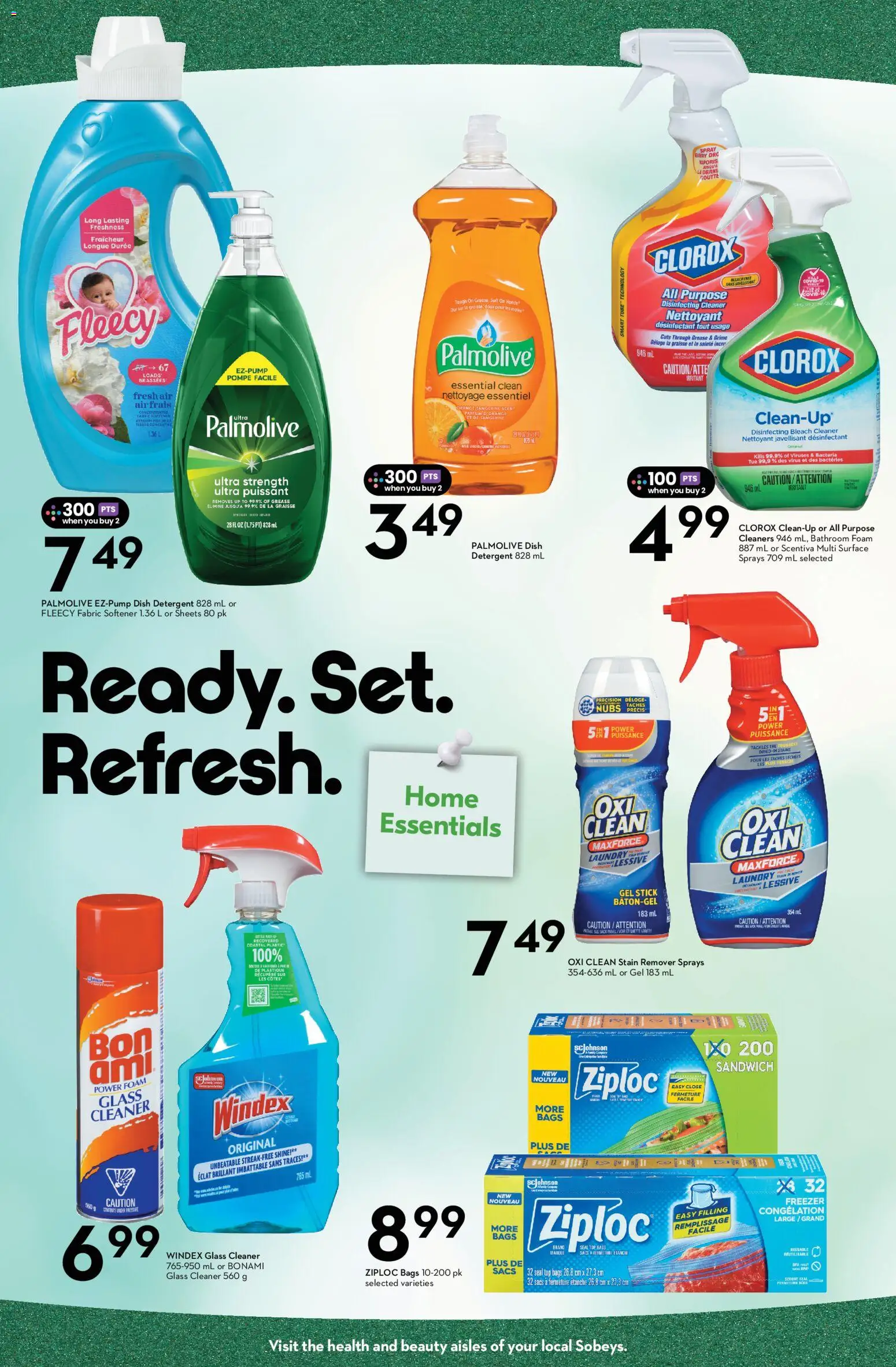 Sobeys flyer valid from Aug 13, 2026 | Page: 6 | Products: Freezer, Foam, Fabric softener, Stain remover