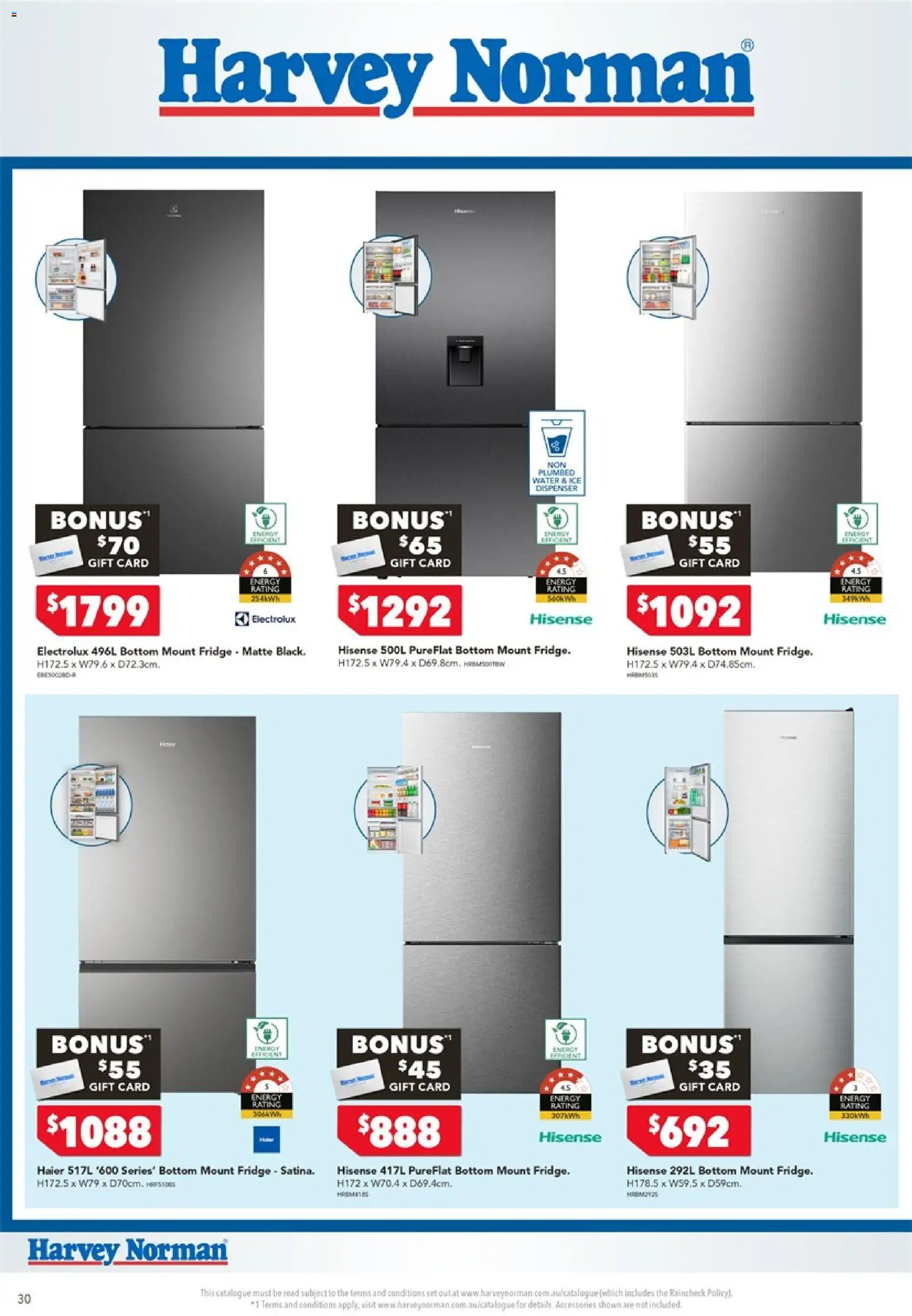 Harvey Norman catalogue - valid from 06/08/2026 | Page: 30 | Products: Water, Accessories, Fridge