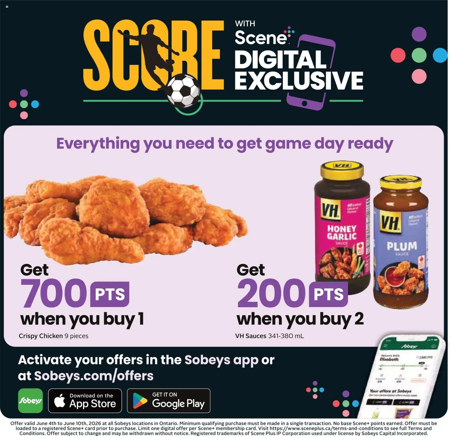 Sobeys flyer valid from 04.06.2026 | Page: 14 | Products: Game, Chicken