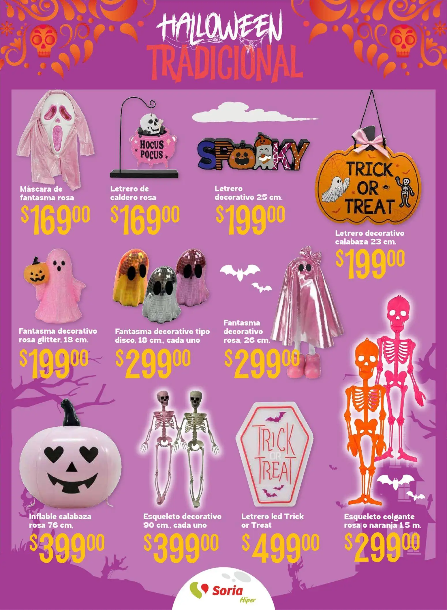 Nuevas ofertas de Soriana válidas en toda la República Mexicana desde el 08/09/2026. ¡Encuentra las mejores ofertas en Soriana Halloween y Día de muertos Híper Nacional! | Página: 17