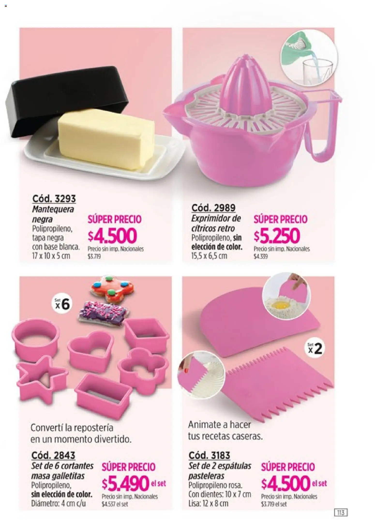 Amodil - Campaña 10 │ válido desde el 01.06.2026 | Página: 113 | Productos: Exprimidor, Galletitas
