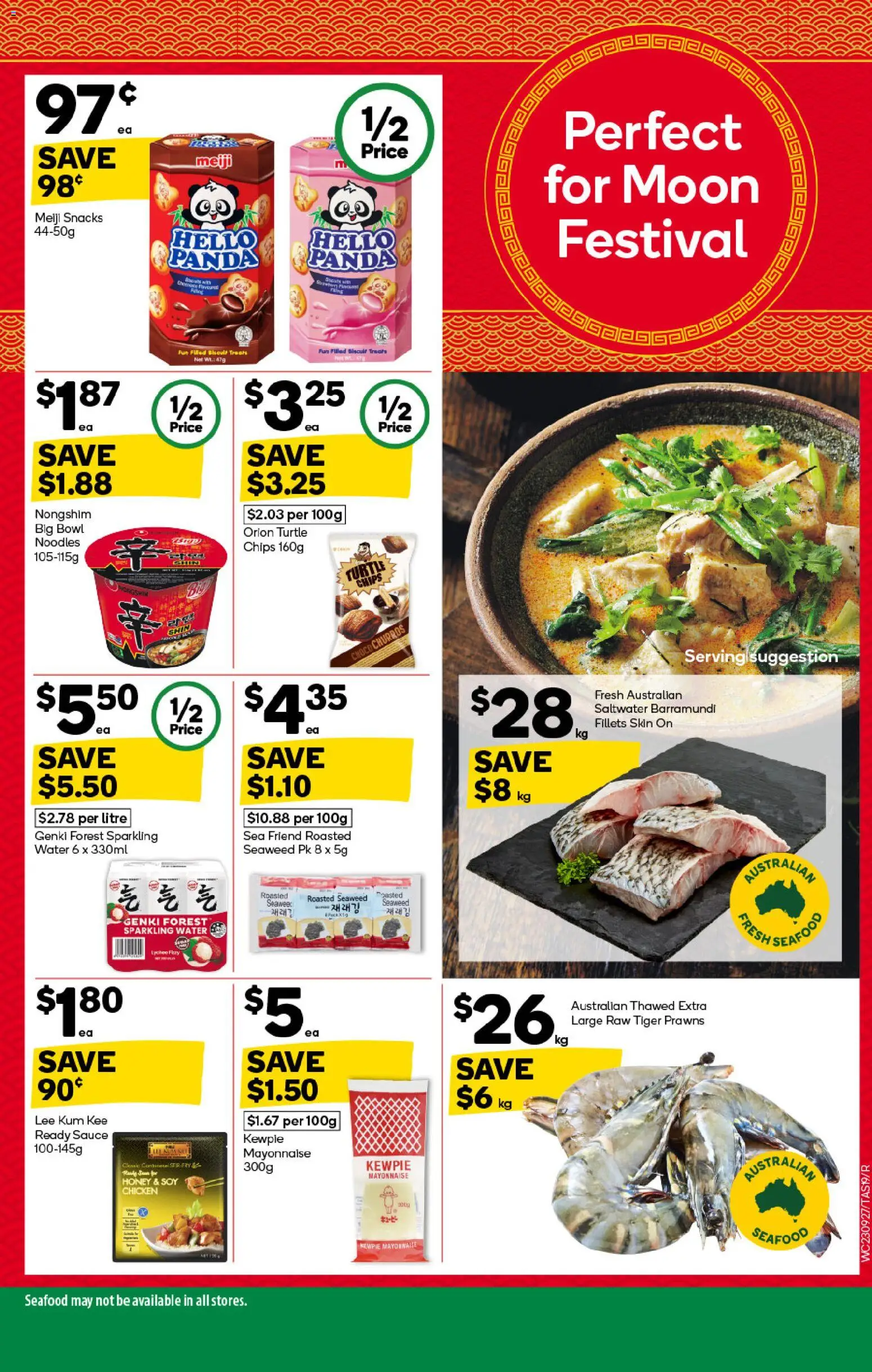 Woolworths catalogue - valid from 23/09/2026 | Page: 21 | Products: Honey, Noodles, Chips, Seafood