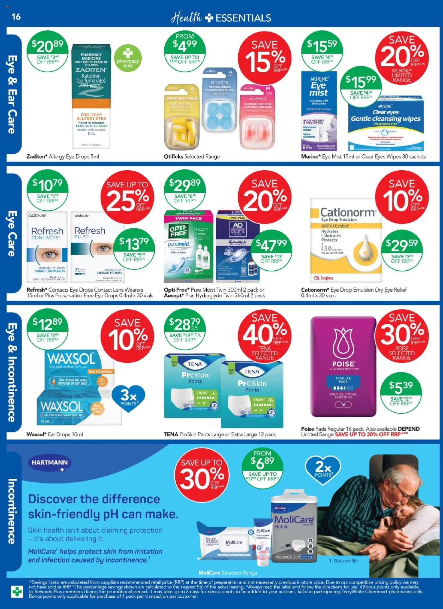 Terry White catalogue - valid from 20/08/2026 | Page: 16 | Products: Eye drops, Sachets, Eye care, Mobile