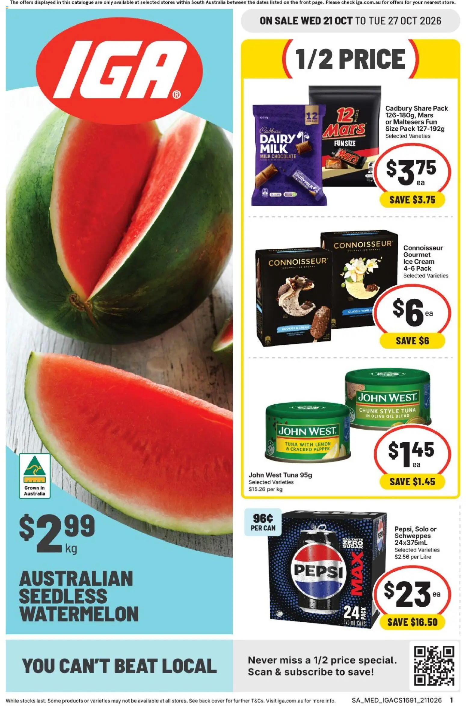 IGA catalogue - valid from 21/10/2026 | Page: 1