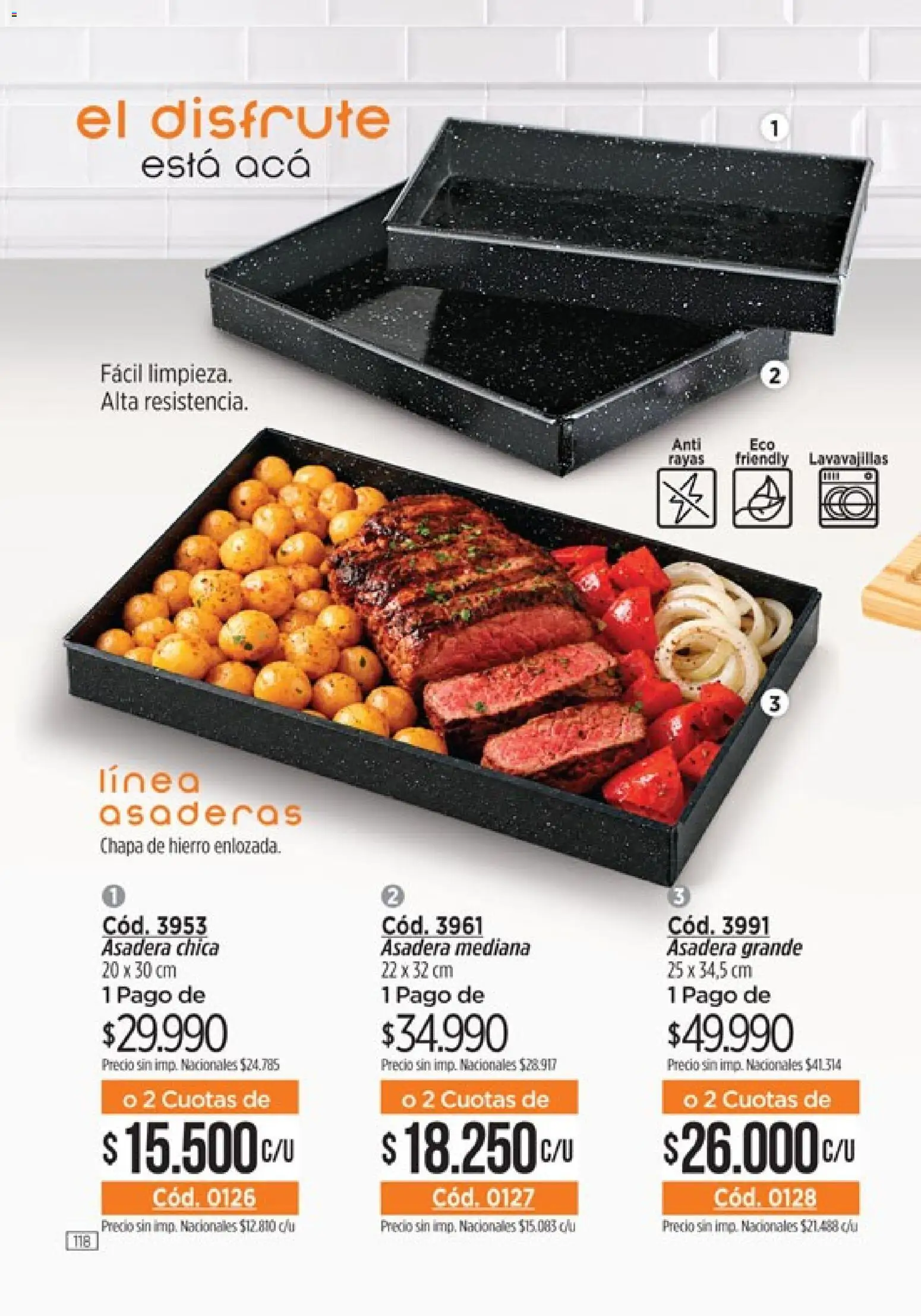 Catálogo Amodil Campaña 15 │ válido desde el 26/08/2026 | Página: 118 | Productos: Chapa, Lavavajillas, Asadera