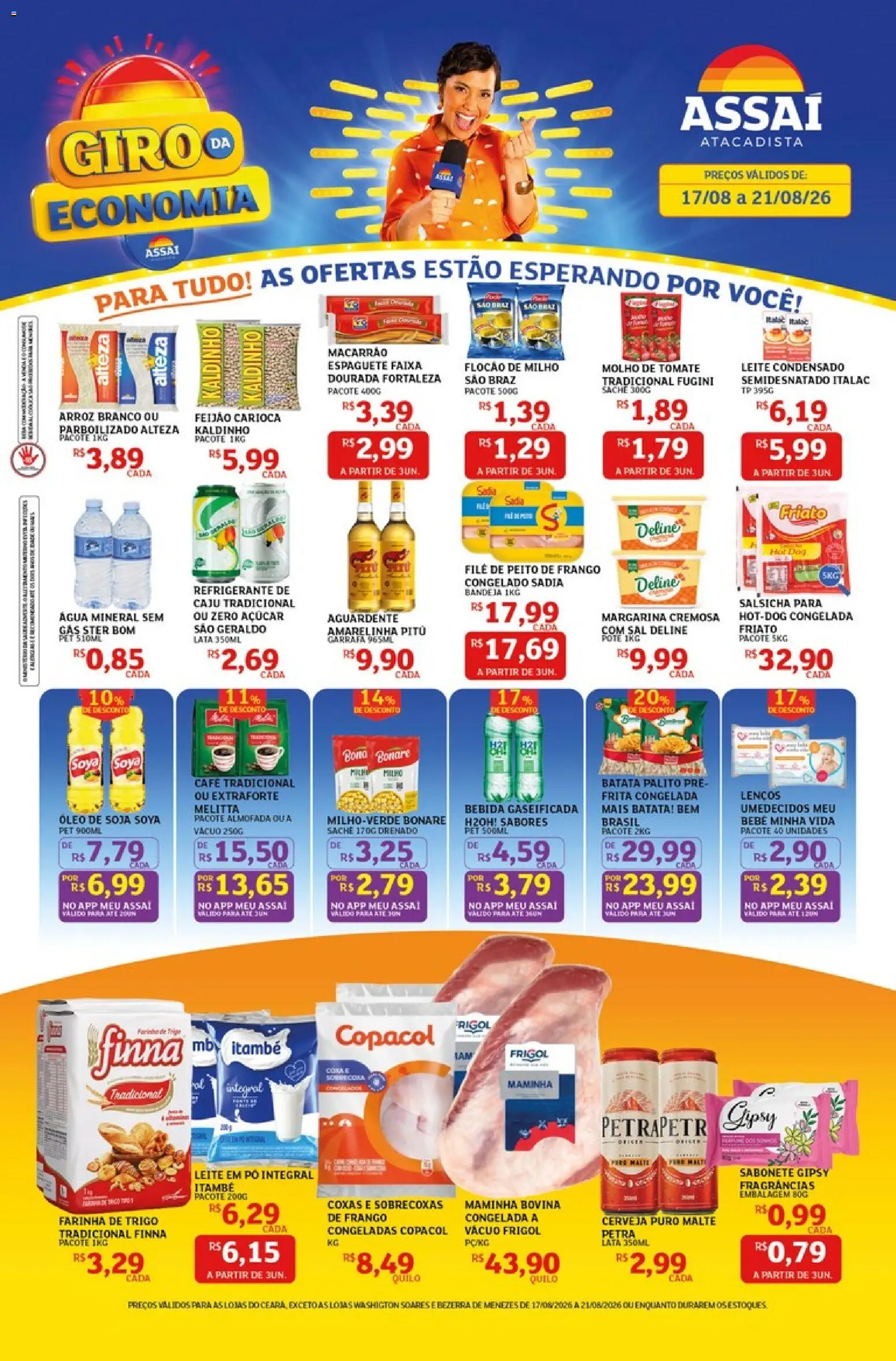 Assaí Atacadista Folheto - válido de 17/08/2026 | Página: 1 | Produtos: Pó, Café, Sabonete, Água mineral