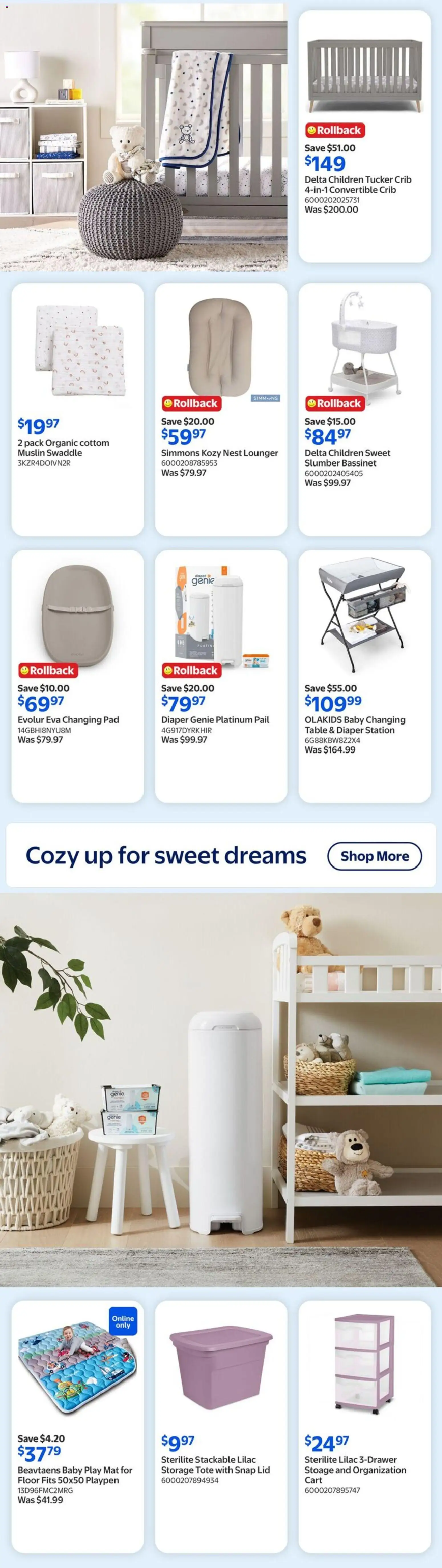 Walmart flyer valid from Jun 25, 2026 | Page: 4 | Products: Table, Changing table