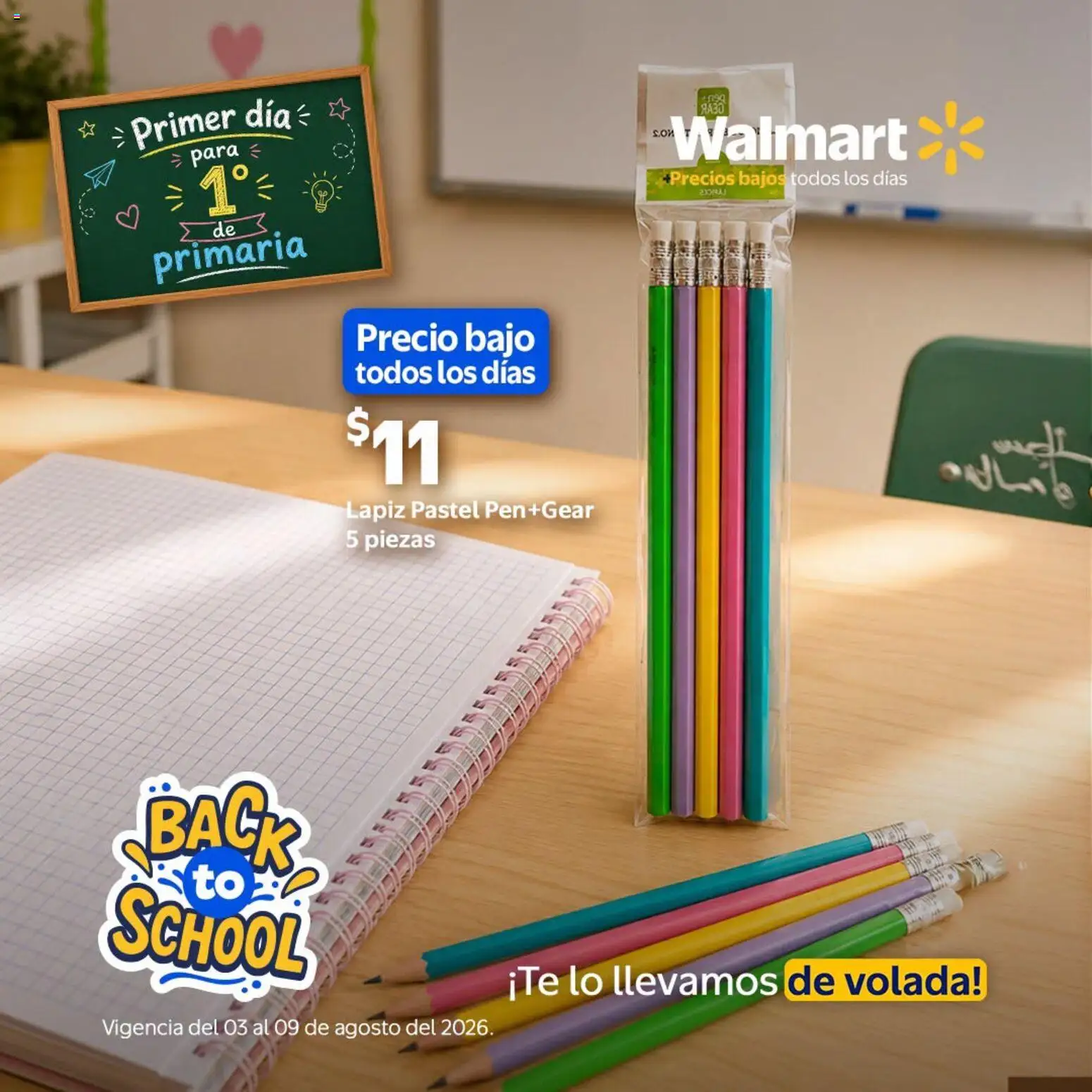 Nuevas ofertas de Walmart válidas en toda la República Mexicana desde el 03/08/2026. ¡Encuentra las mejores ofertas en Walmart folleto Back to School! | Página: 6