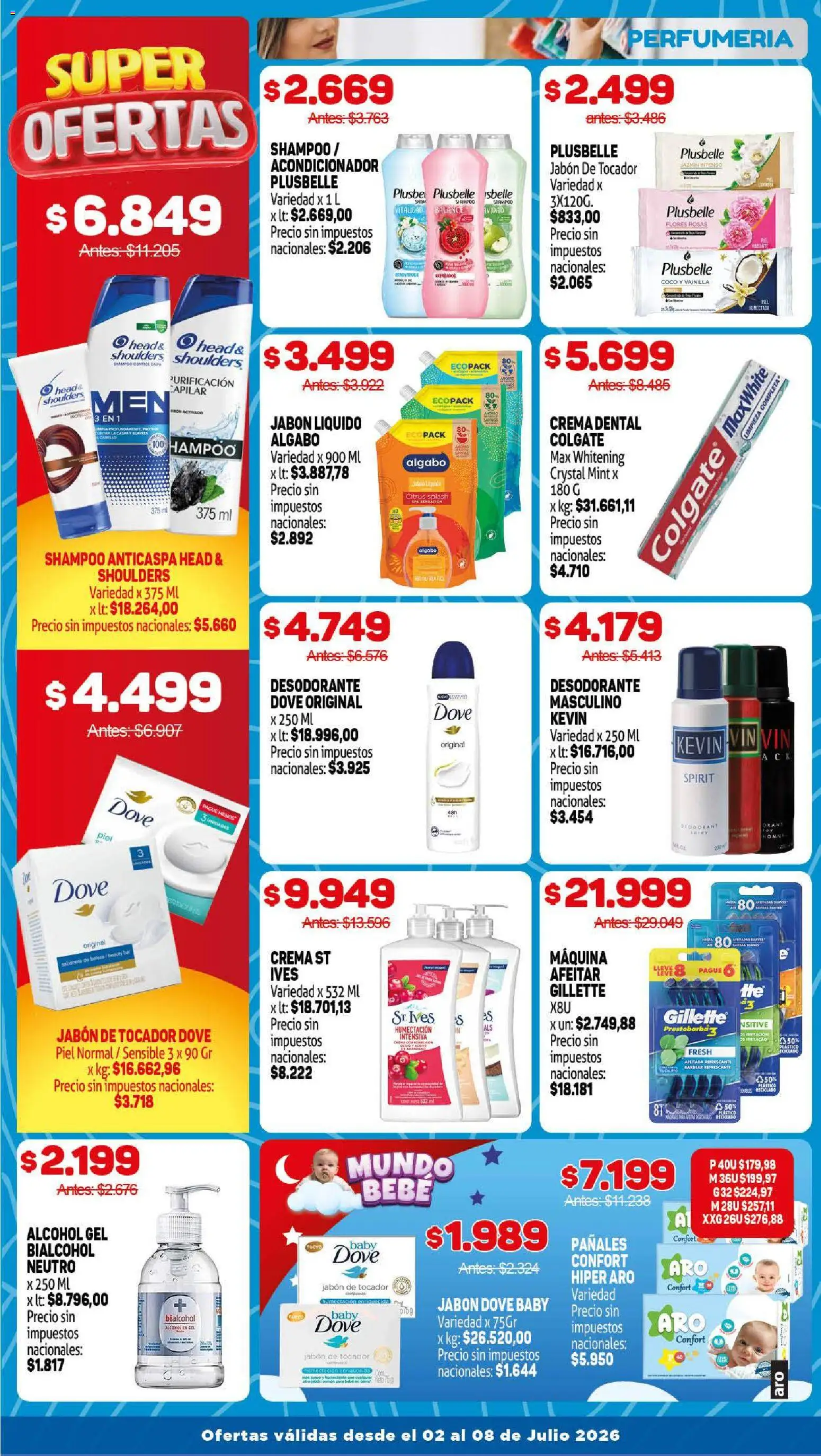 Makro ofertas │ válido desde el 02/07/2026 | Página: 12 | Productos: Jabón líquido, Shampoo, Pañales, Crema