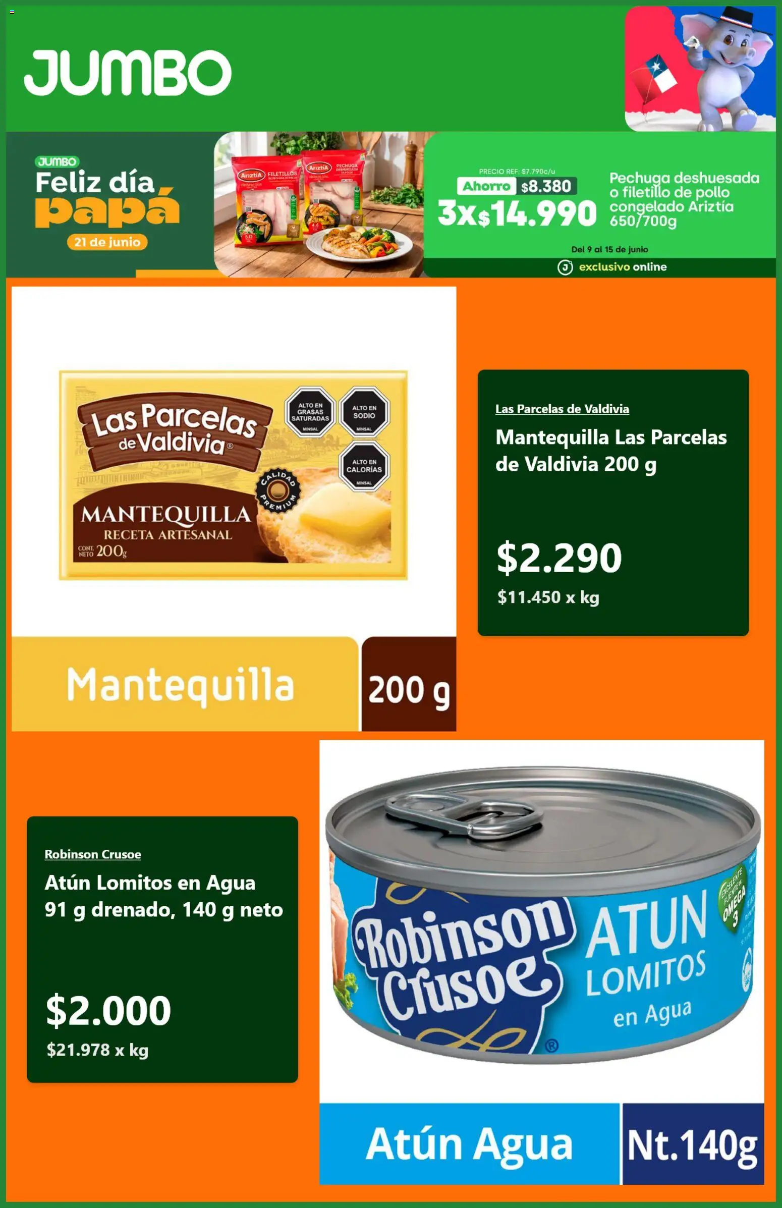 Jumbo Ofertas │ válido desde el 11.06.2026 | Página: 5 | Productos: Atún, Agua, Pollo, Papa