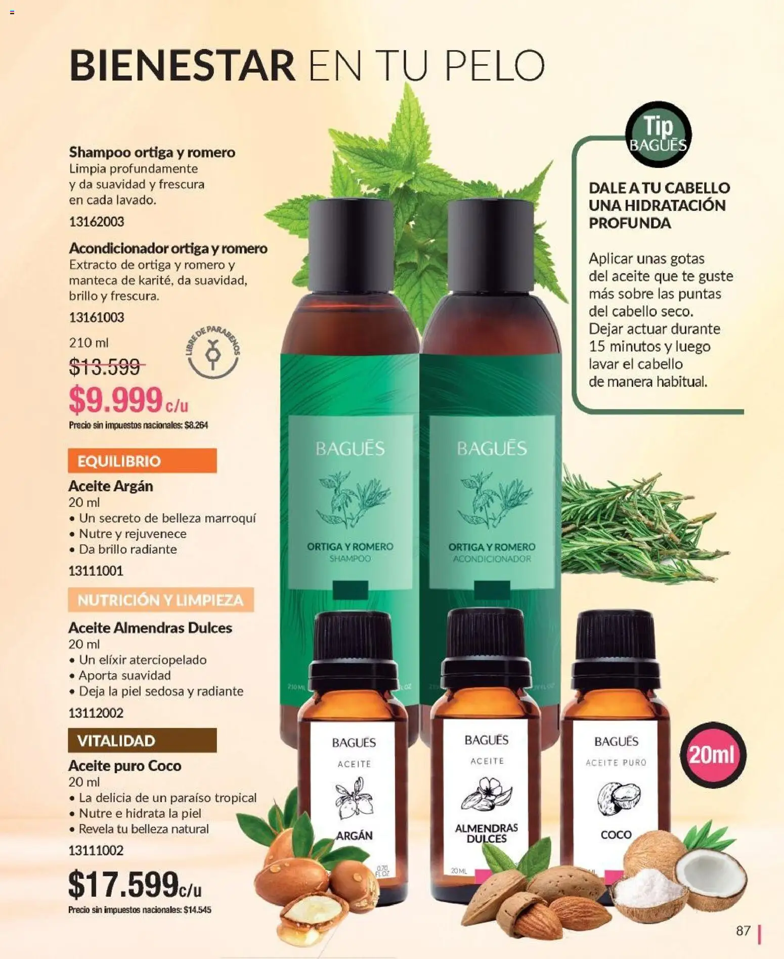 Bagués - Catálogo │ válido desde el 09.03.2026 | Página: 87 | Productos: Sobre, Almendras, Manteca, Té