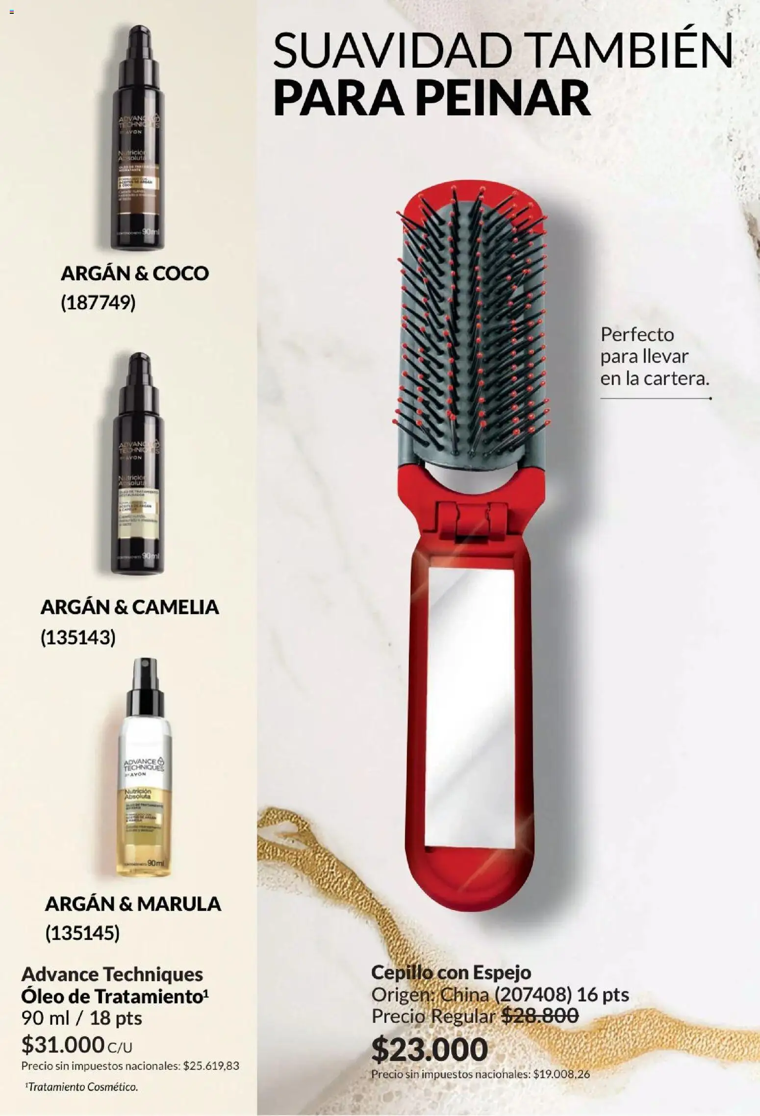 Catálogo AVON Campaña 4/2026 │ válido desde el 01/04/2026 | Página: 184 | Productos: Coco, Espejo, Cepillo