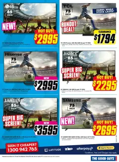 Preview of The Good Guys catalogue Massive kitchen sale - valid from 06.05.2026 | Page: 2 | Products: Tv, Smart tv, Screen