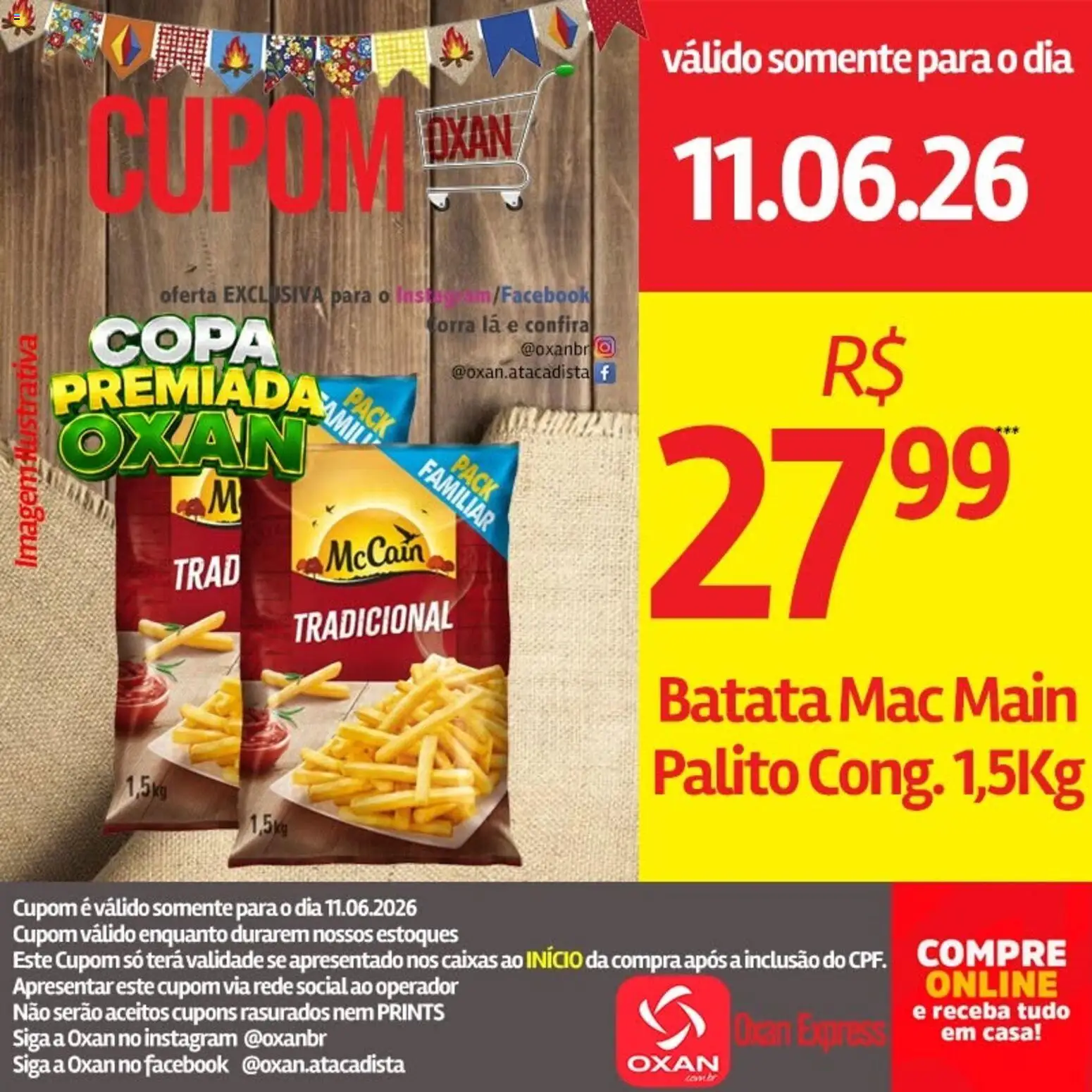Oxan Atacadista Folheto - válido de 11.06.2026 | Página: 5 | Produtos: Copa, Batata