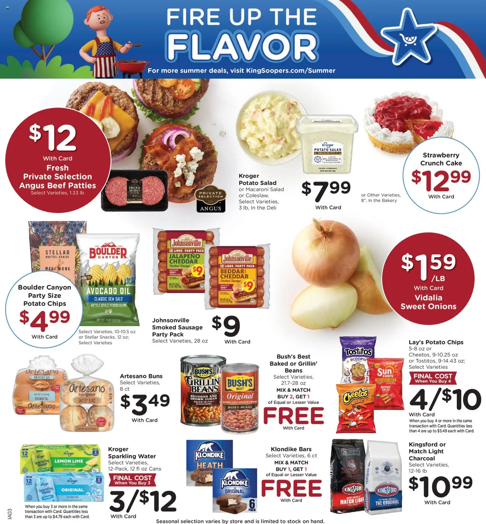 King Soopers Weekly Ad - valid from 06/24/2026 | Page: 5 | Products: Salad, Avocado, Sugar, Sausage