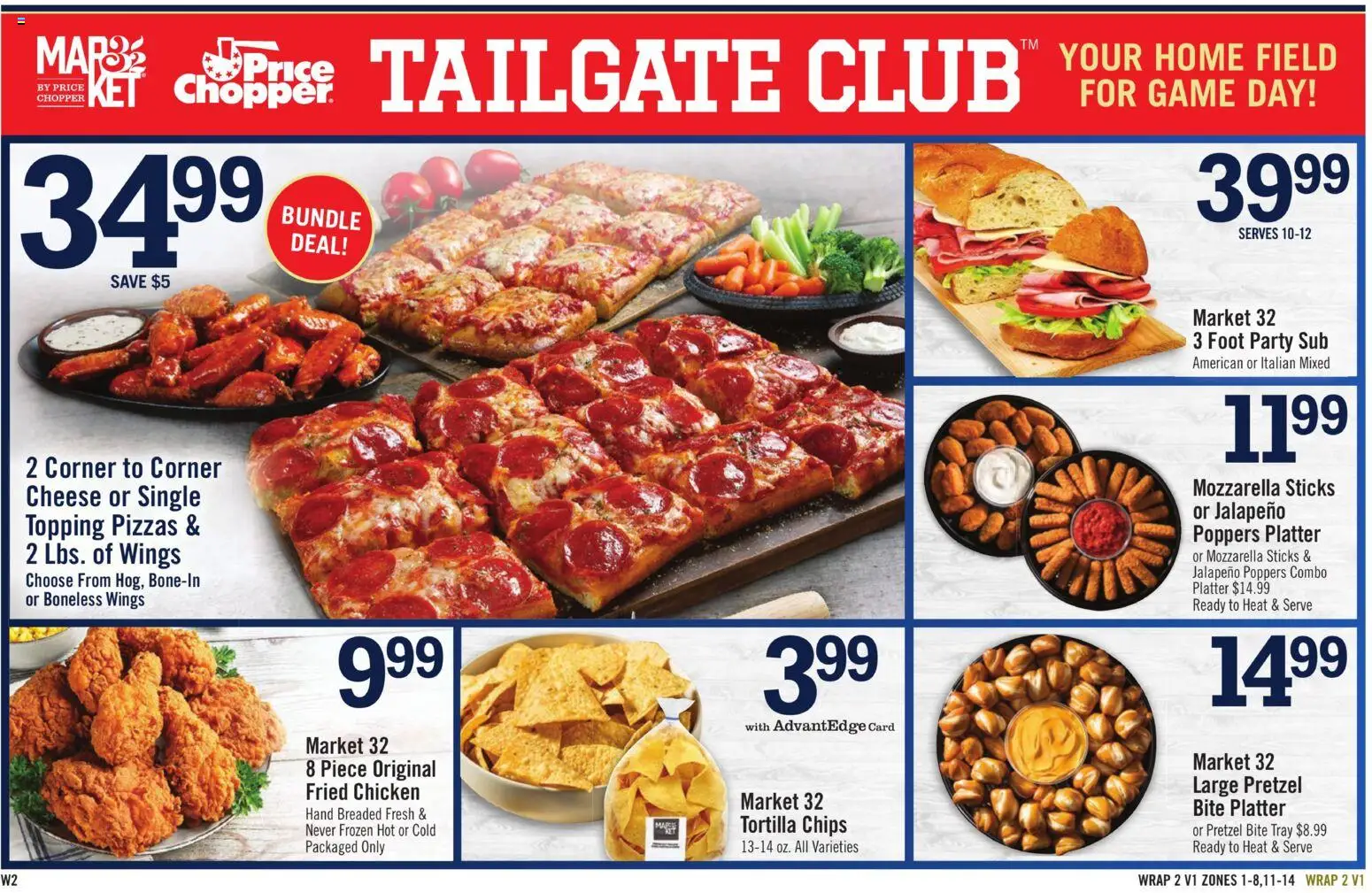 Price Chopper Weekly Ad - valid from 09/06/2026 | Page: 14 | Products: Chicken, Chips, Mozzarella, Game