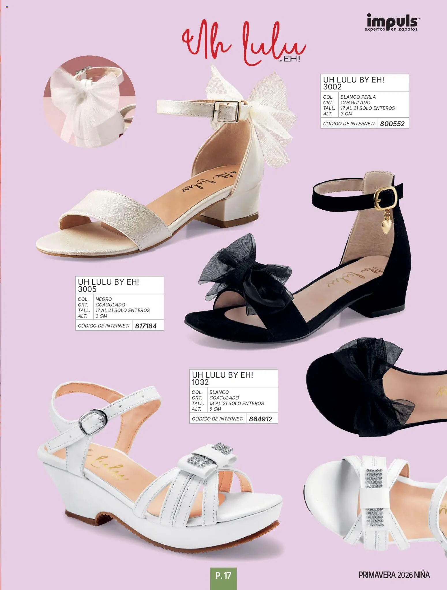 Nuevas ofertas de Impuls válidas en toda la República Mexicana desde el 01/01/2026. ¡Encuentra las mejores ofertas en Impuls catálogo Niña! | Página: 19 | Productos: Zapatos