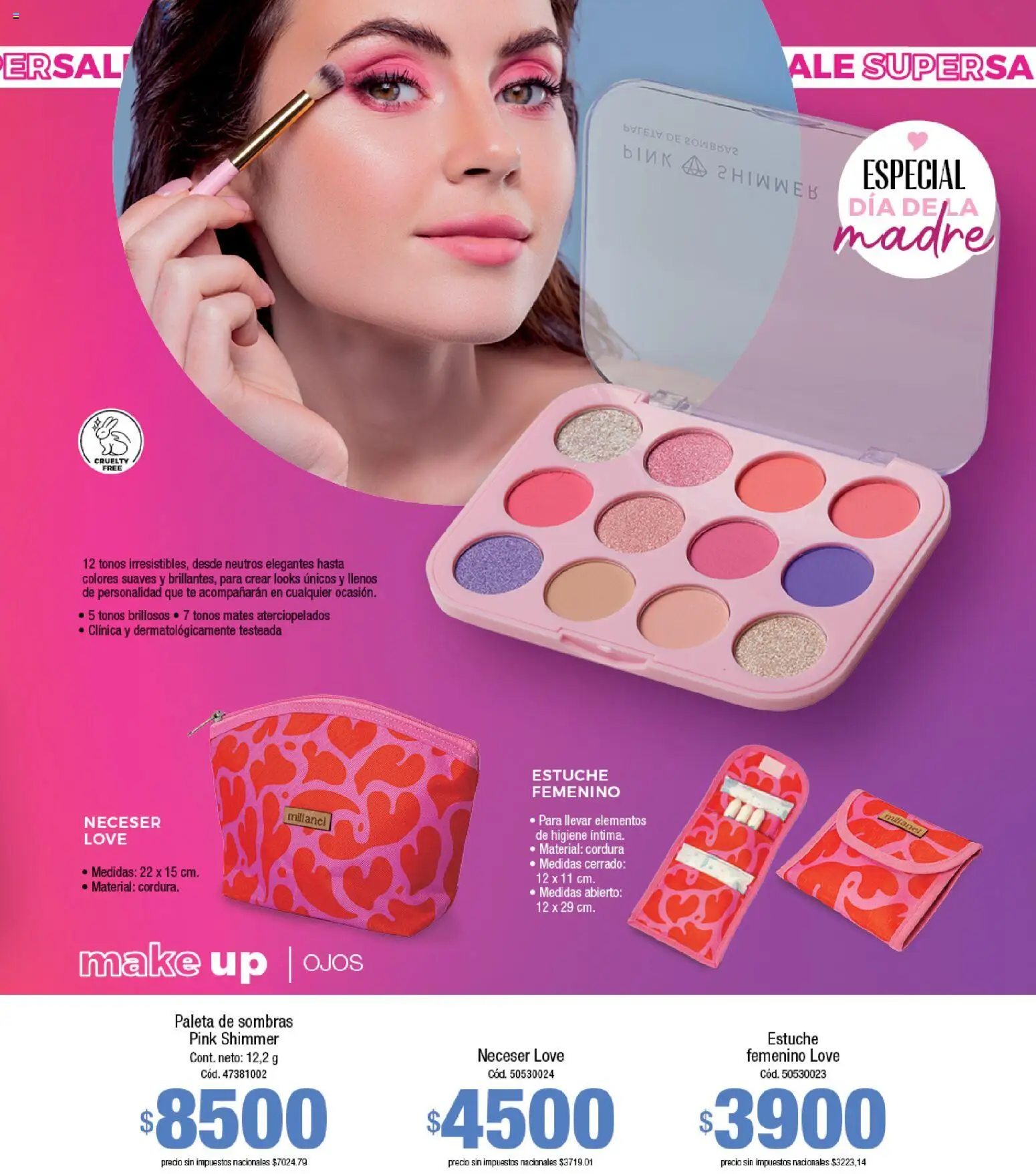 Millanel catálogo │ válido desde el 14/09/2026 | Página: 109 | Productos: Neceser, Paleta, Estuche, Té