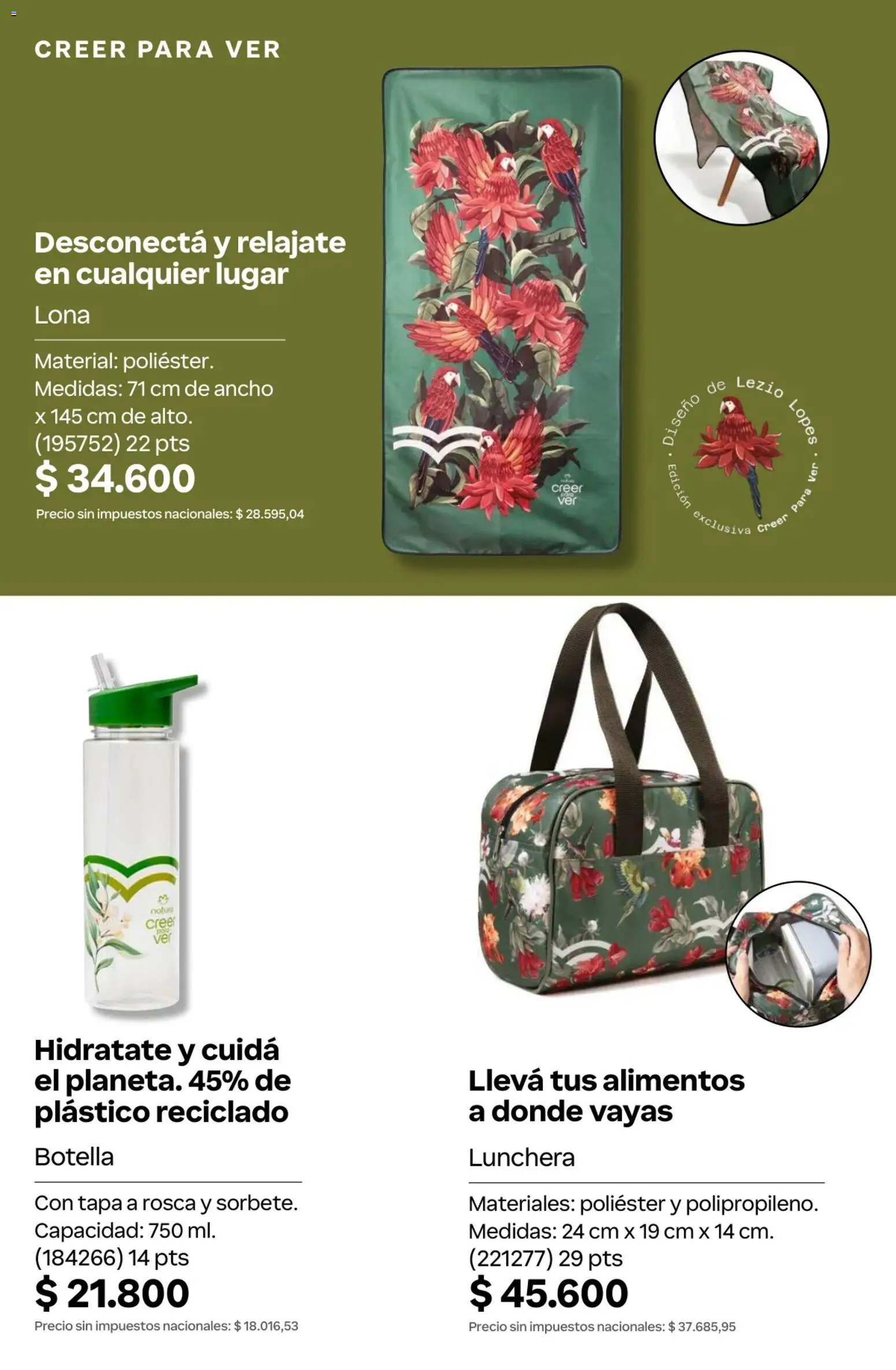 Catálogo Natura Ciclo 10 │ válido desde el 30/06/2026 | Página: 296 | Productos: Lona, Botella