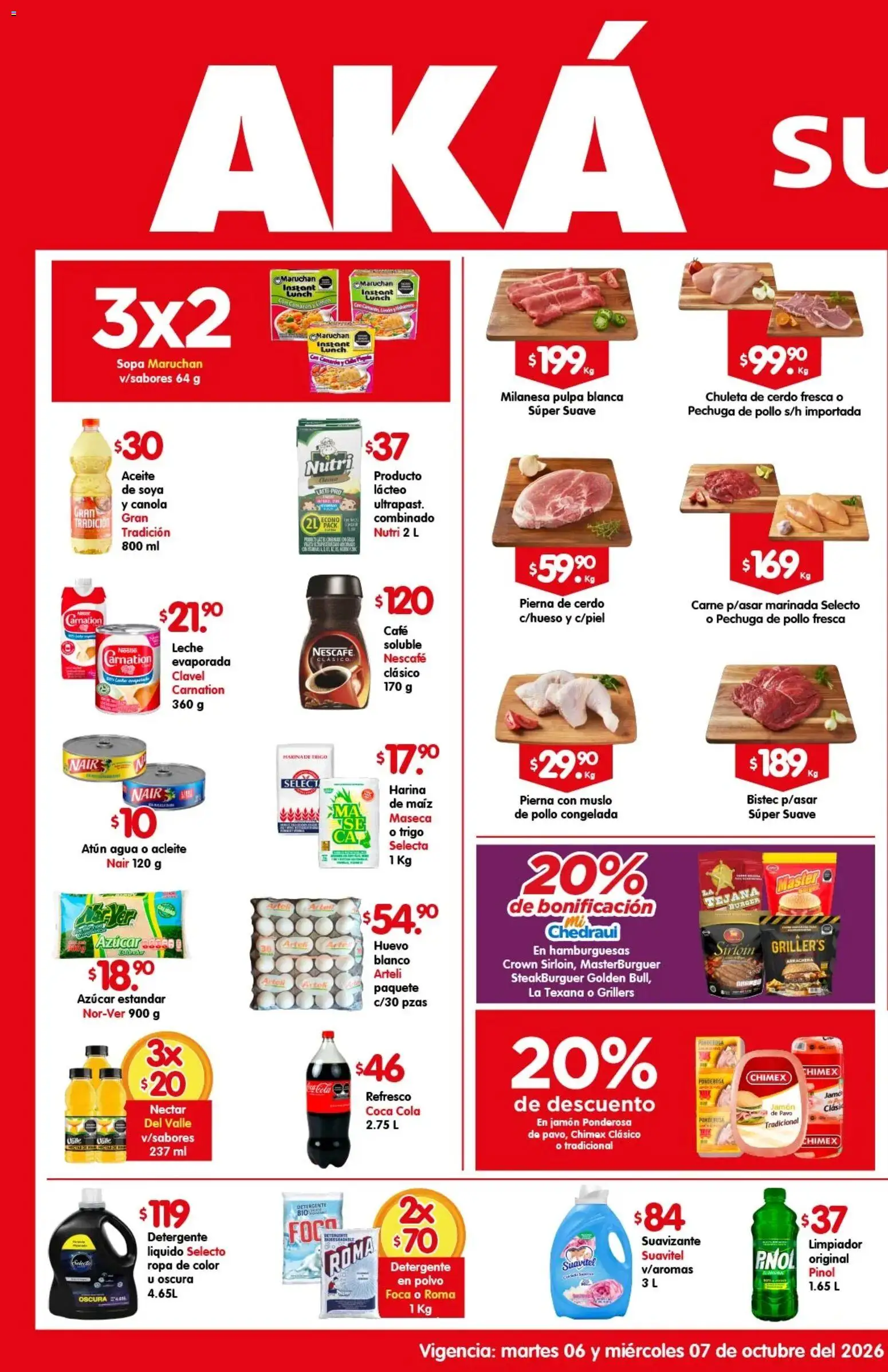 Nuevas ofertas de Arteli válidas en toda la República Mexicana desde el 06/10/2026. ¡Encuentra las mejores ofertas en Arteli folleto Aká Super Bodega! | Página: 1