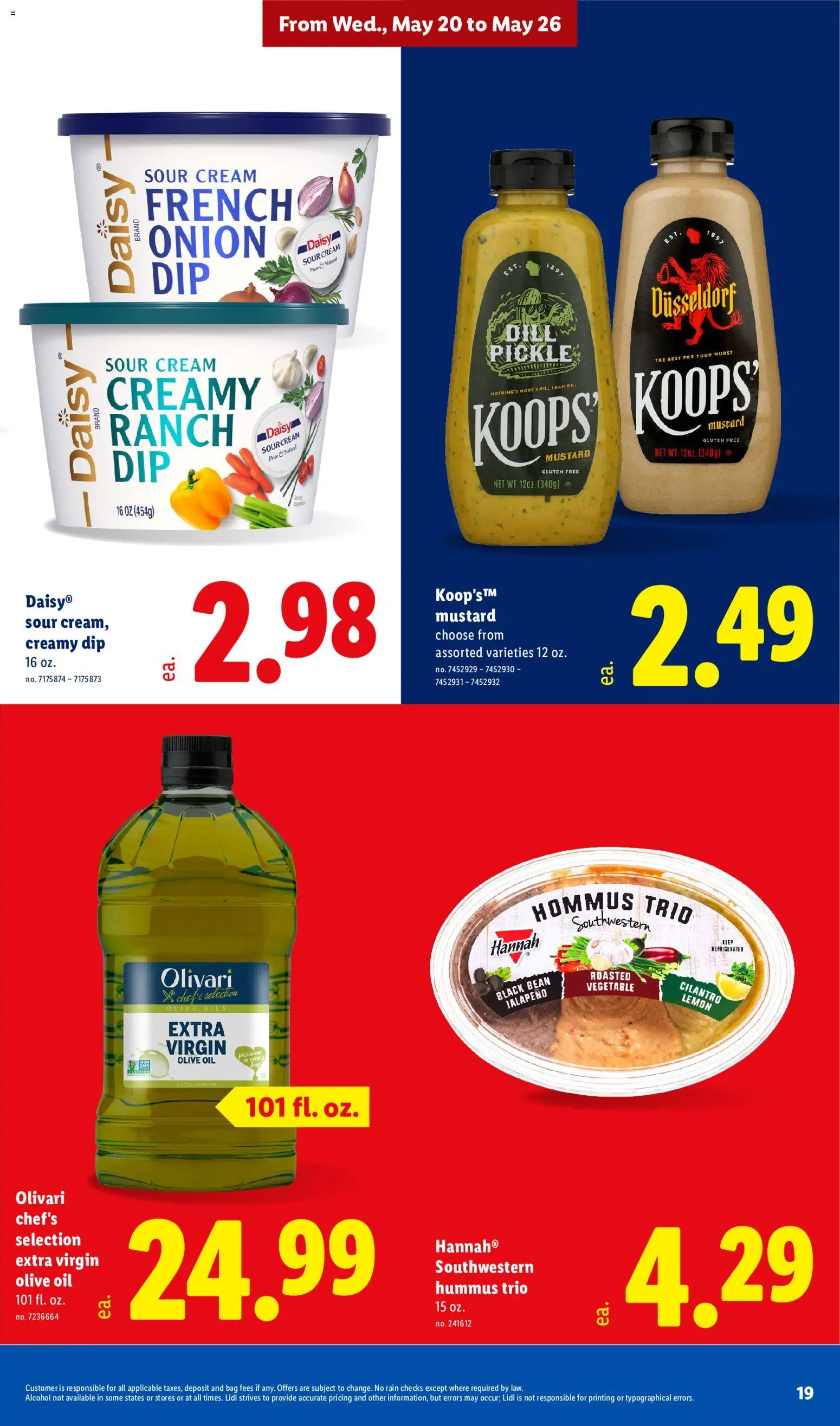 Lidl Weekly Ad - valid from 20.05.2026 | Page: 19 | Products: Sour cream, Cream, Lemon, Bag