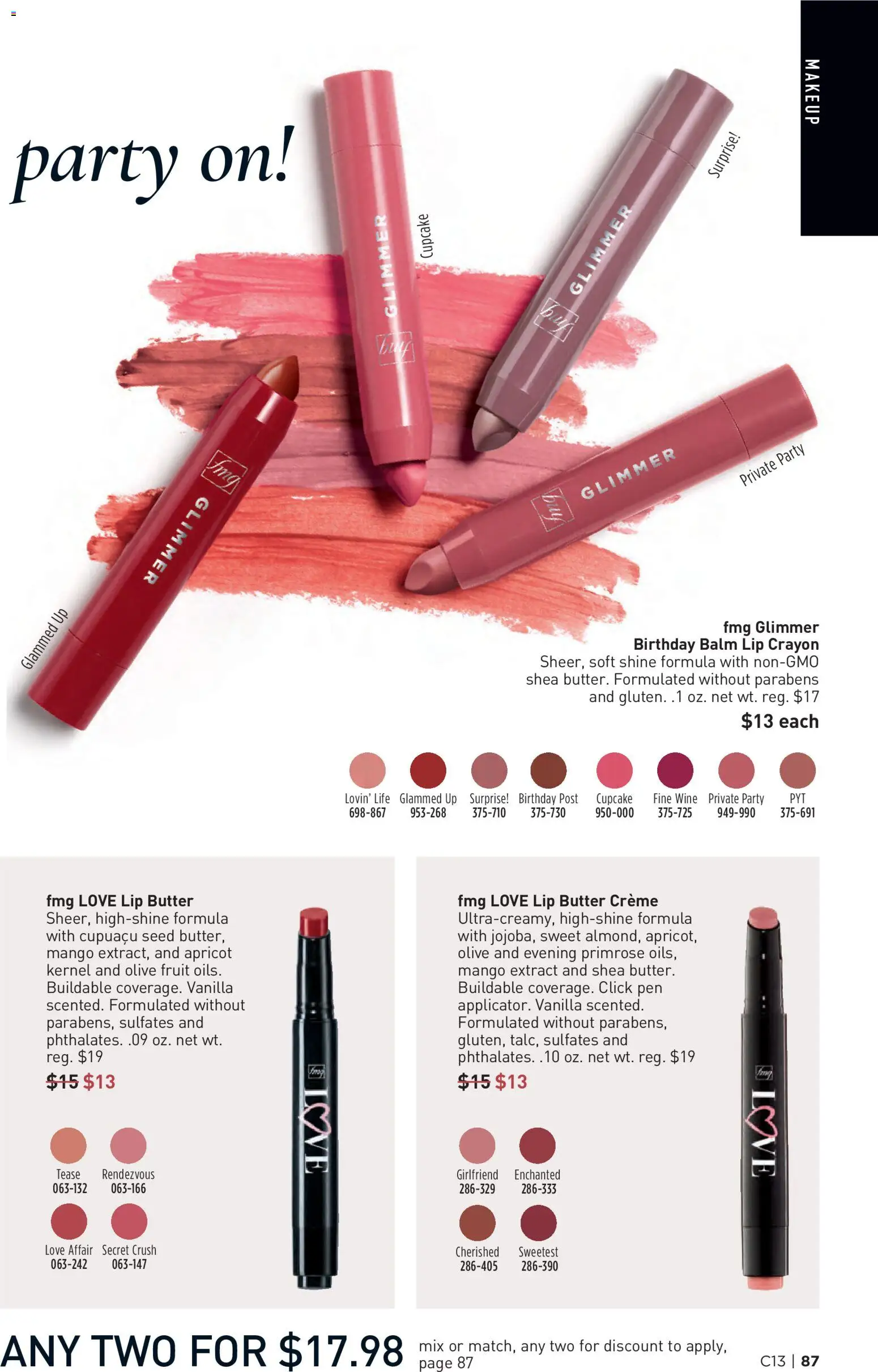 Avon Brochure - valid from 17.06.2026 | Page: 87 | Products: Pen, Wine, Mango, Cupcake