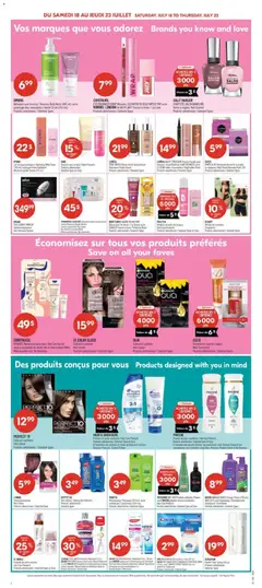 Preview of Pharmaprix weekly flyer / circulaire from shop Pharmaprix valid from Jul 17, 2026 | Page: 17 | Products: Watch, Toner, Highlighter, Conditioner