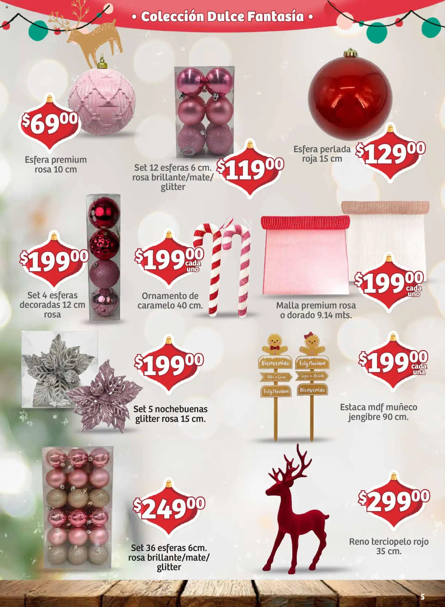 Nuevas ofertas de Soriana válidas en toda la República Mexicana desde el 30/09/2026. ¡Encuentra las mejores ofertas en Soriana folleto Decoración de Navidad Mercado! | Página: 5