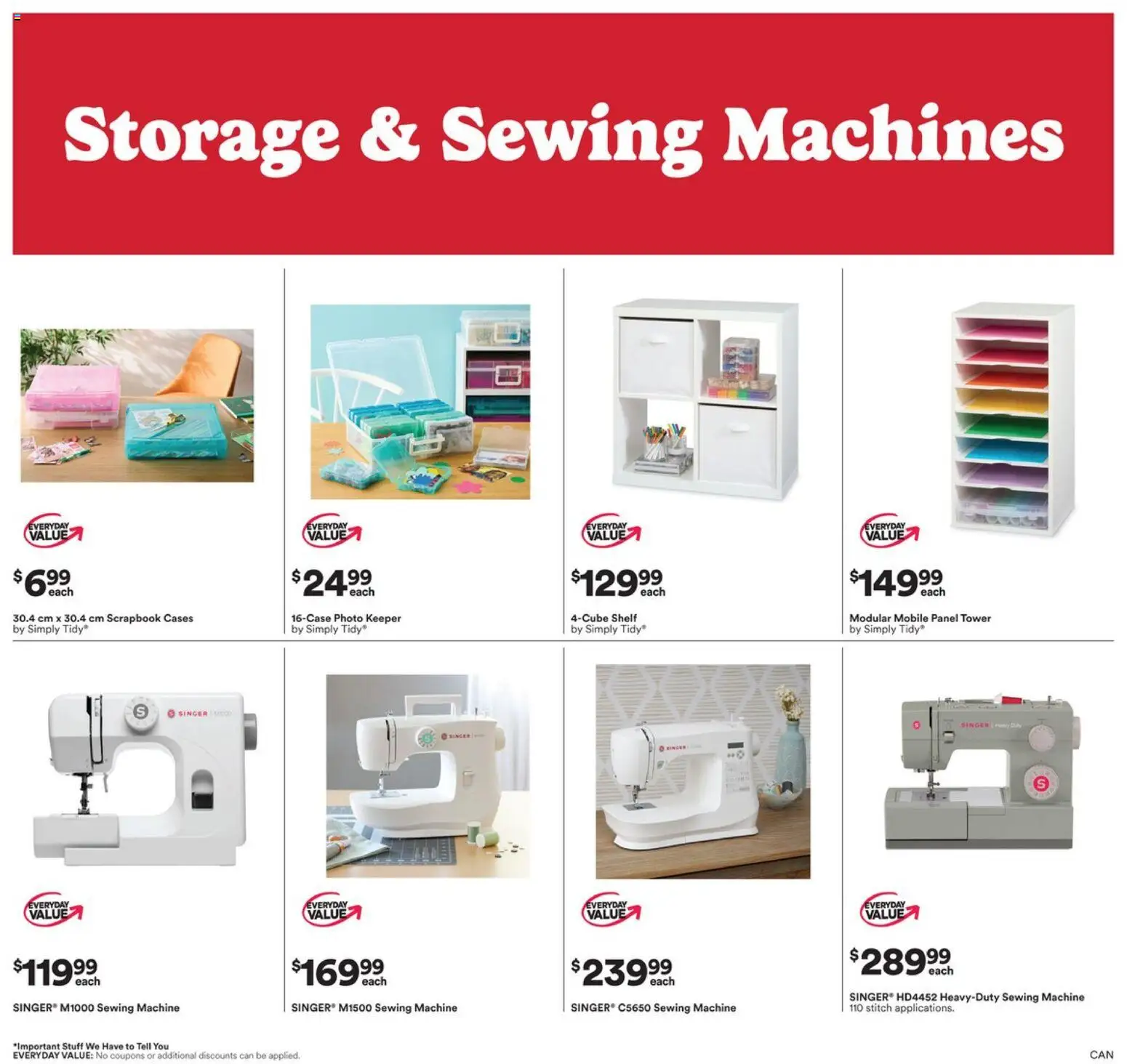 Michaels flyer valid from 22.05.2026 | Page: 5 | Products: Sewing machine, Shelf