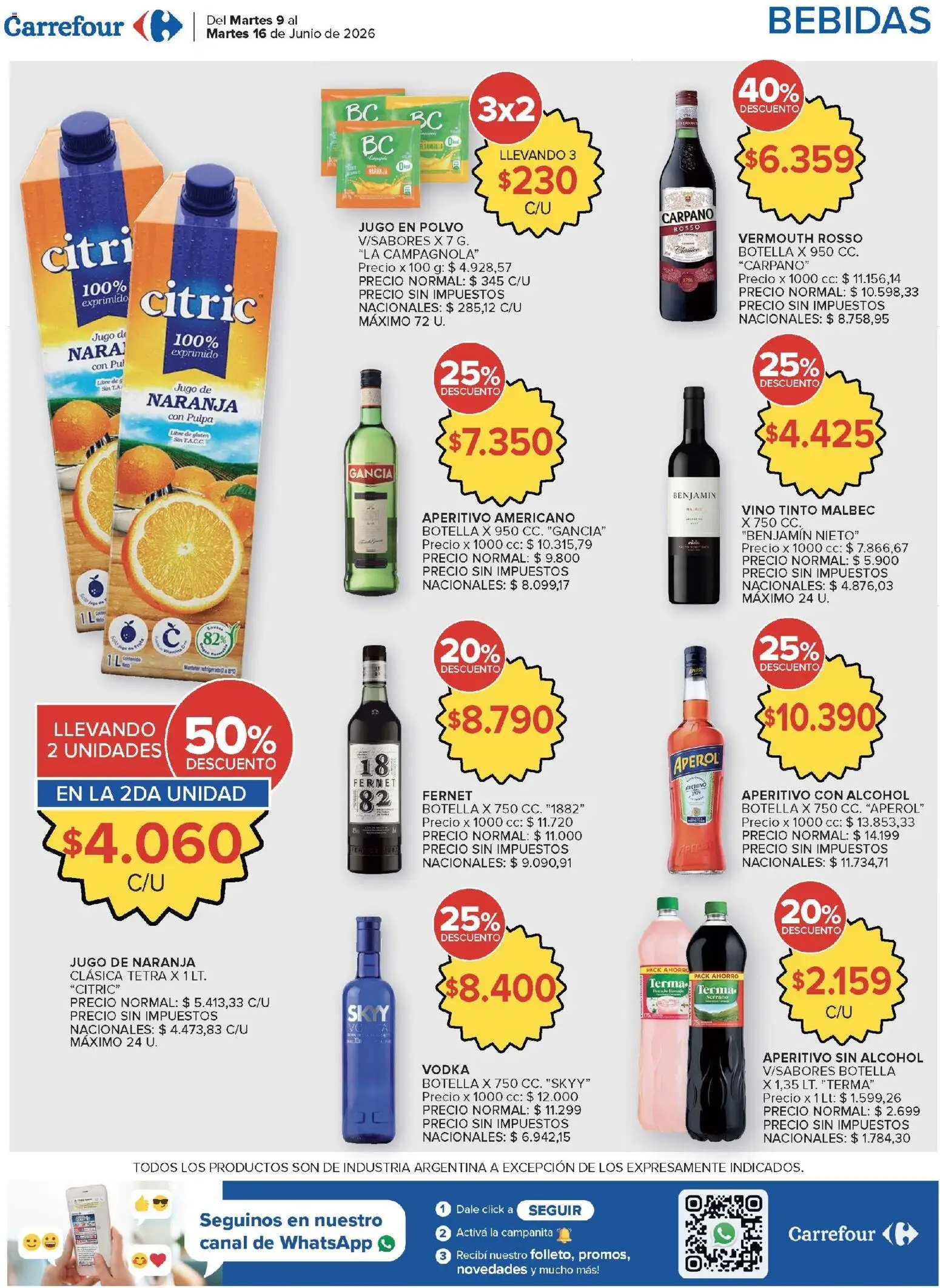 Carrefour Market catálogo │ válido desde el 09.06.2026 | Página: 14 | Productos: Vodka, Botella, Polvo, Vino