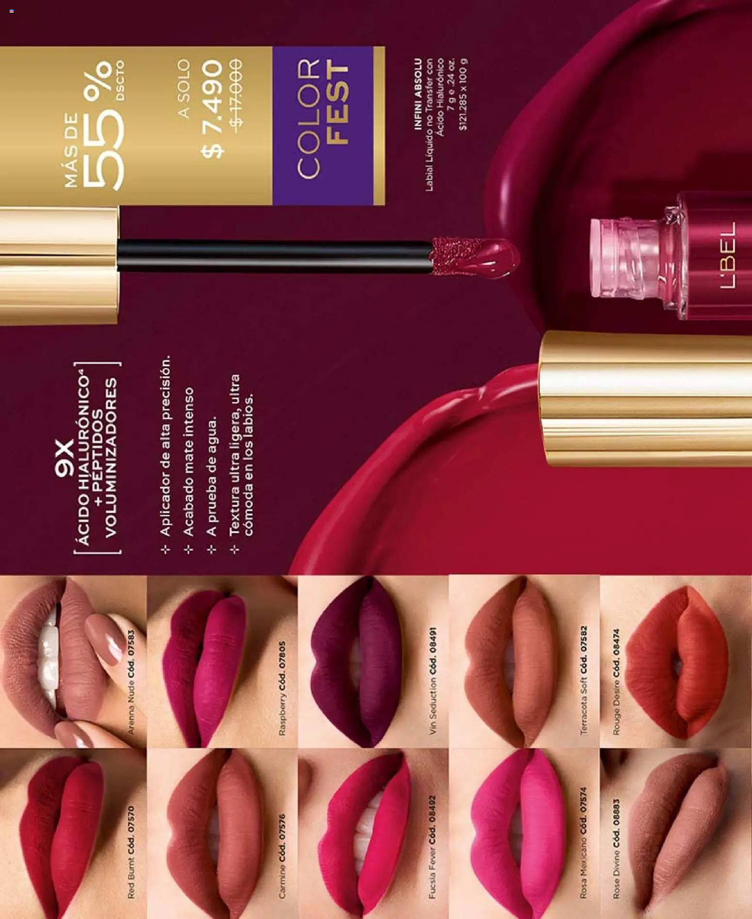 Catálogo L'Bel Campaña 11 │ válido desde el 15.06.2026 | Página: 98 | Productos: Mate, Labial