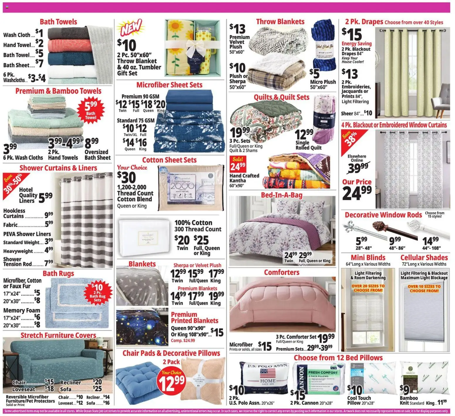 Ocean State Job Lot Weekly Ad - valid from 28.05.2026 | Page: 14 | Products: Pillow, Chair, Weight, Rod