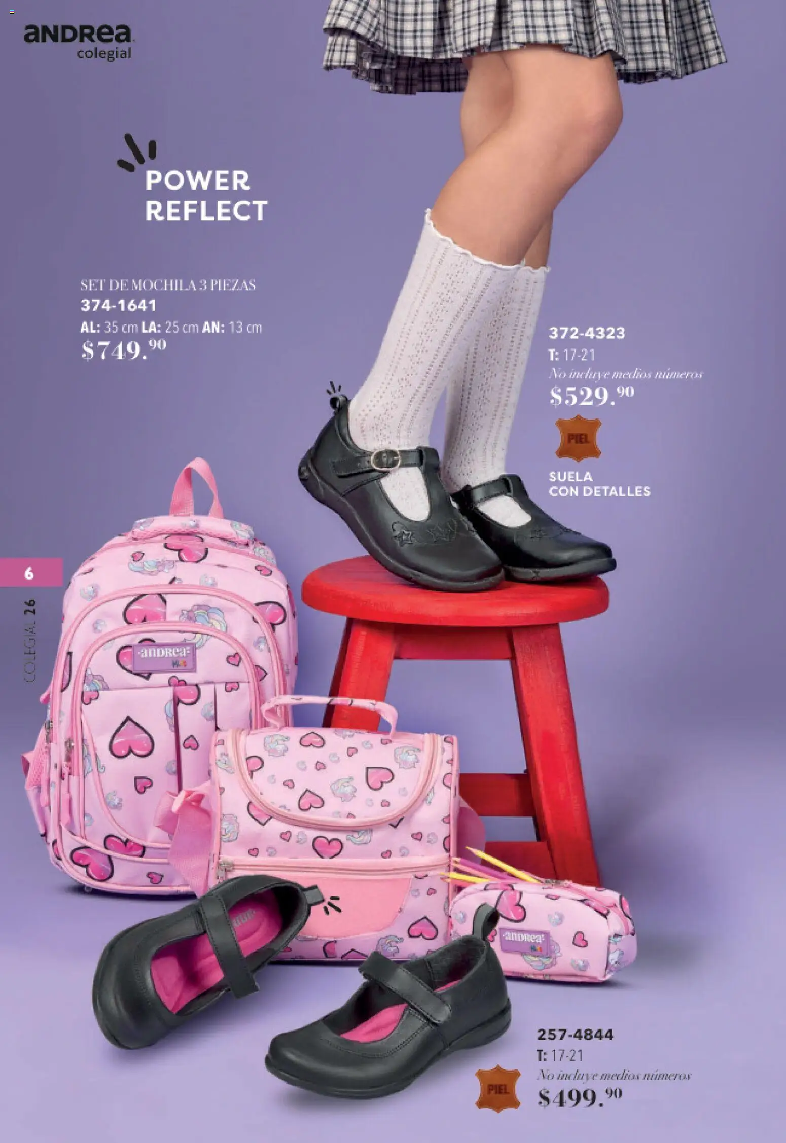 Nuevas ofertas de Andrea válidas en toda la República Mexicana desde el 23/05/2026. ¡Encuentra las mejores ofertas en Andrea catálogo Colegial! | Página: 6 | Productos: Mochila
