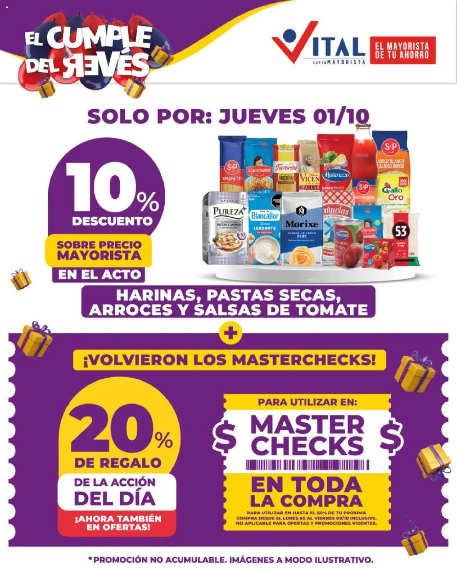 Vital - Ahorrá │ válido desde el 01/10/2026 | Página: 3 | Productos: Sobre, Tomate, Arroz, Spaghetti