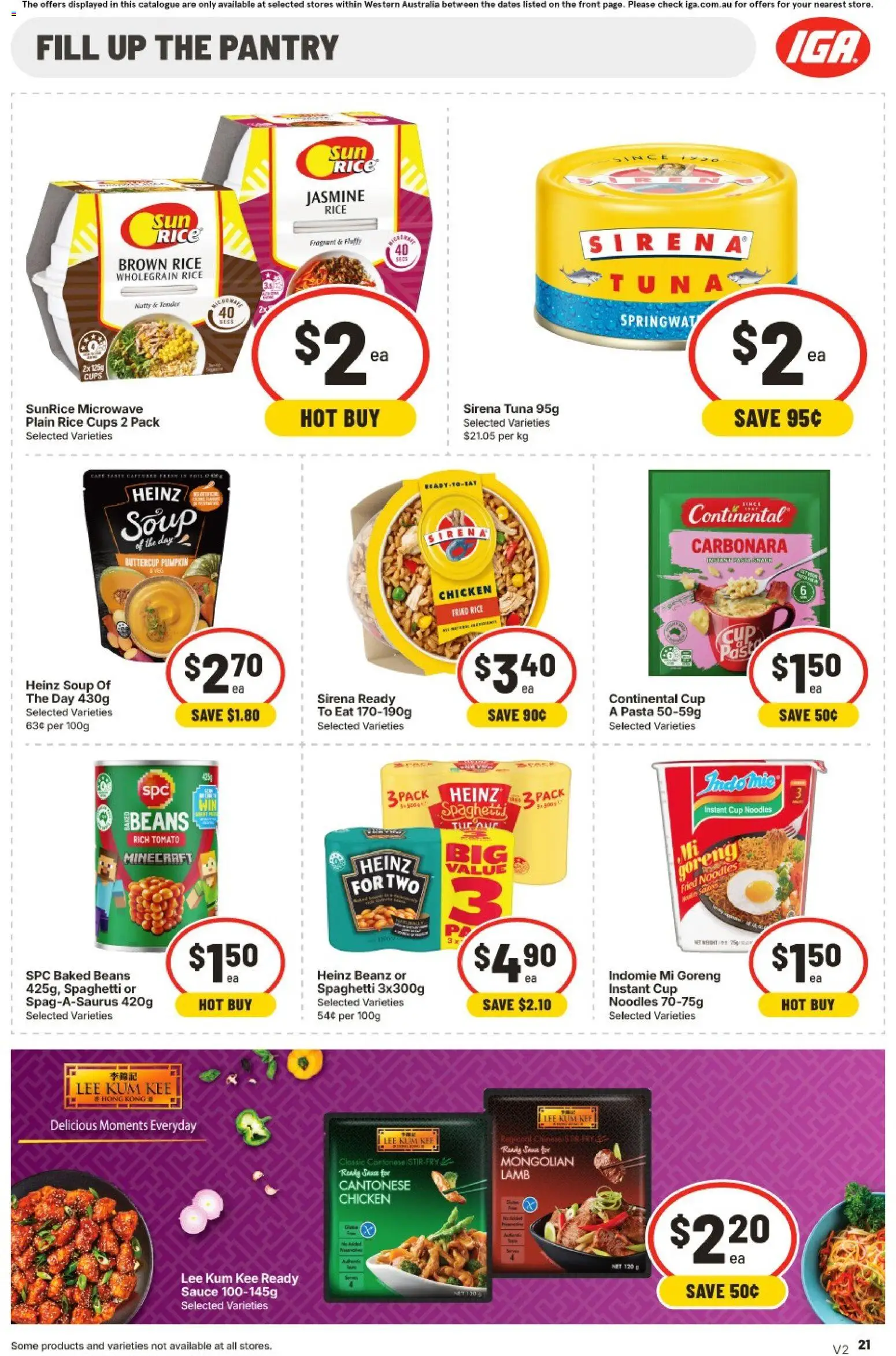 IGA catalogue - valid from 22/07/2026 | Page: 21 | Products: Chicken, Sauce, Soup, Tuna