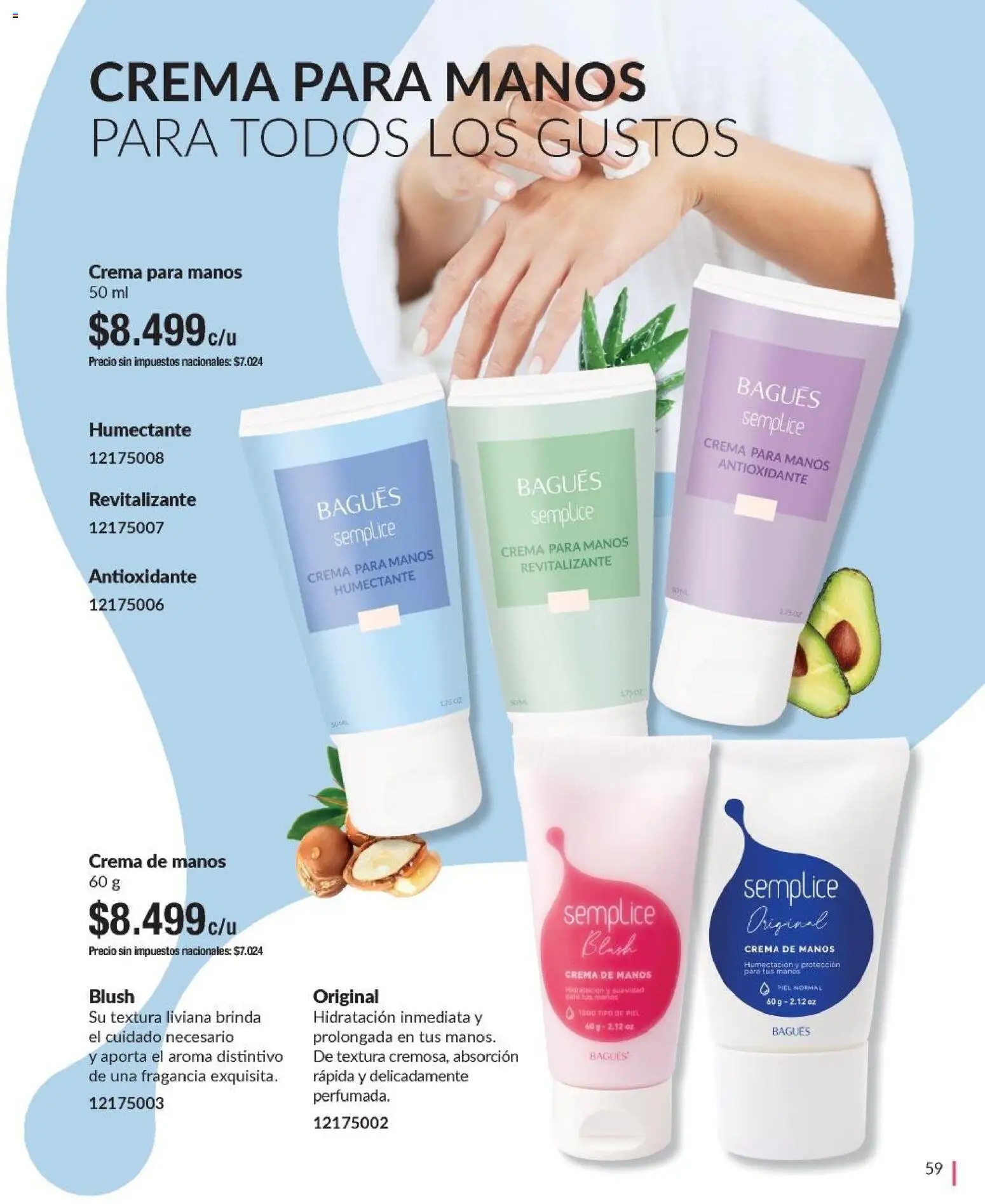 Bagués - Catálogo │ válido desde el 09.03.2026 | Página: 59 | Productos: Fragancia, Crema de manos, Crema