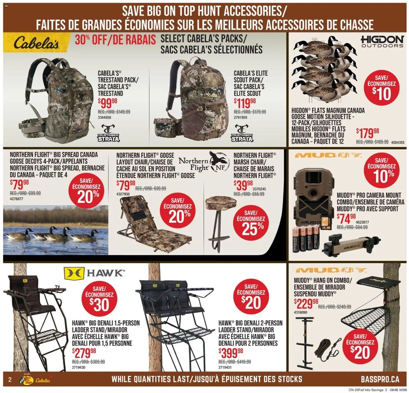 Cabelas flyer valid from Sep 10, 2026 | Page: 2 | Products: Goose, Camera, Magnum, Spread