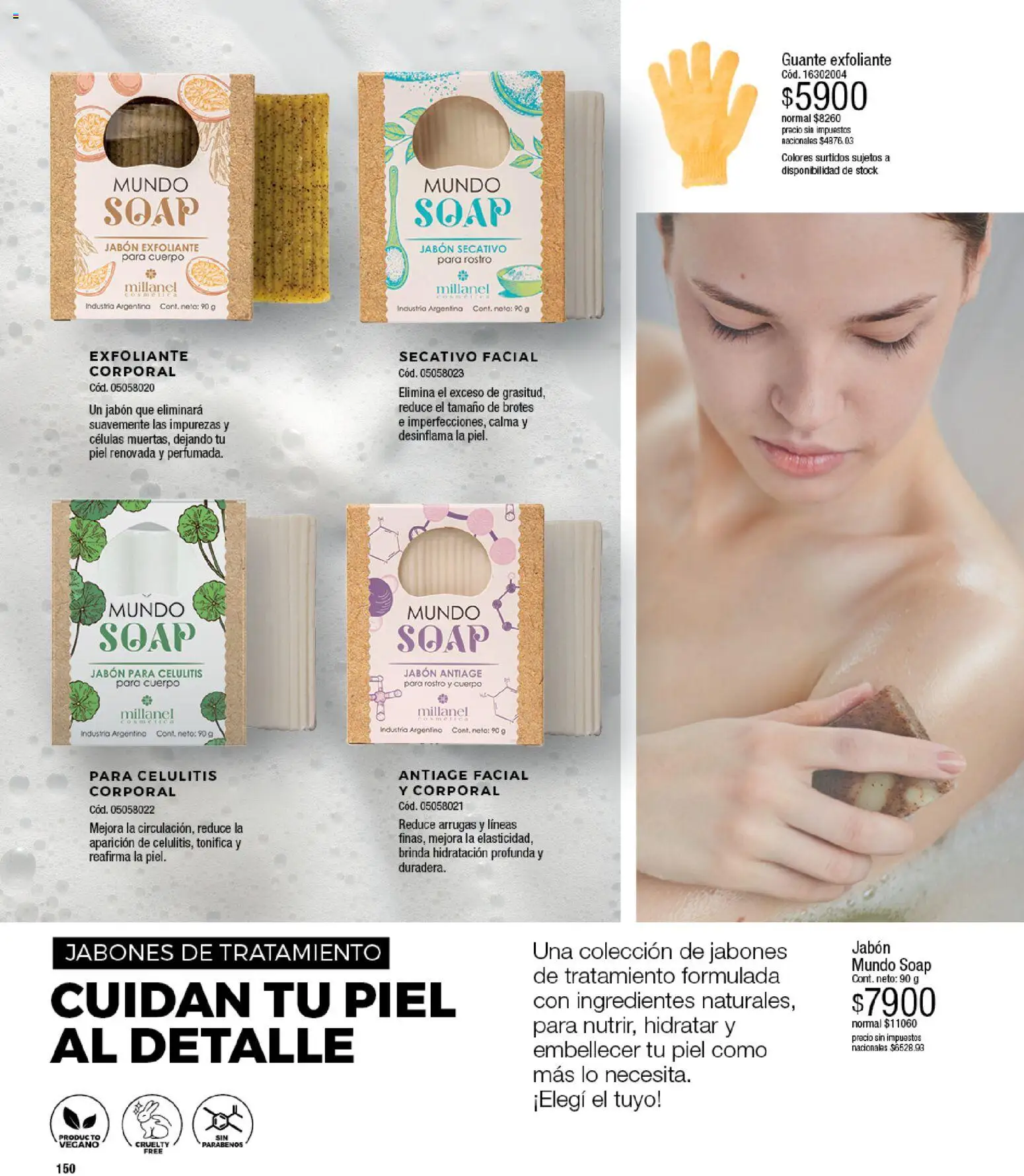 Millanel catálogo │ válido desde el 14/09/2026 | Página: 174 | Productos: Guante, Ingredientes, Exfoliante, Guante exfoliante