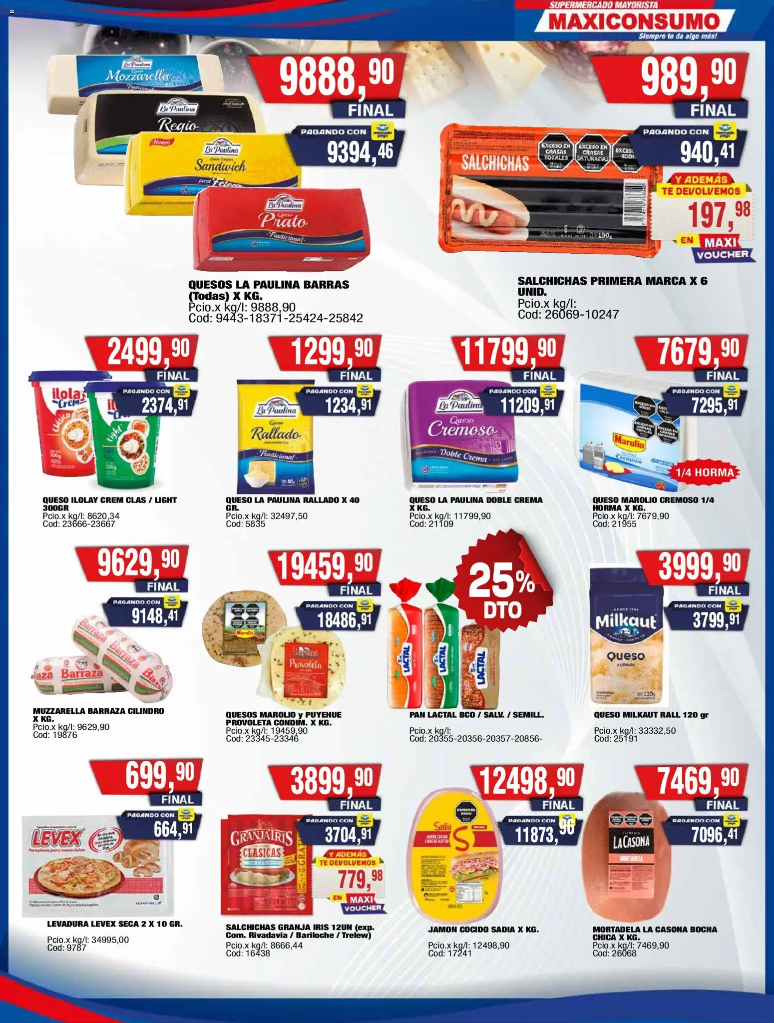 Maxiconsumo ofertas │ válido desde el 11.05.2026 | Página: 17 | Productos: Jamón cocido, Mortadela, Queso, Pan