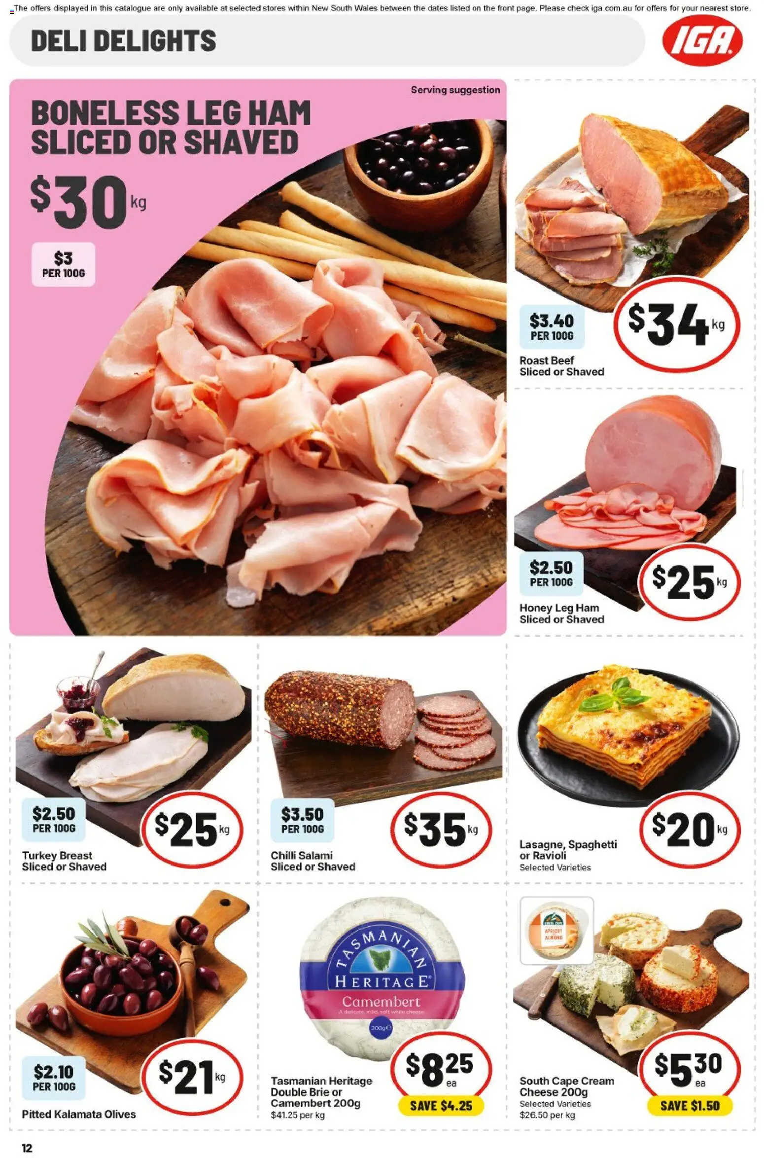 IGA catalogue - valid from 22/07/2026 | Page: 13 | Products: Salami, Ham, Cream, Turkey