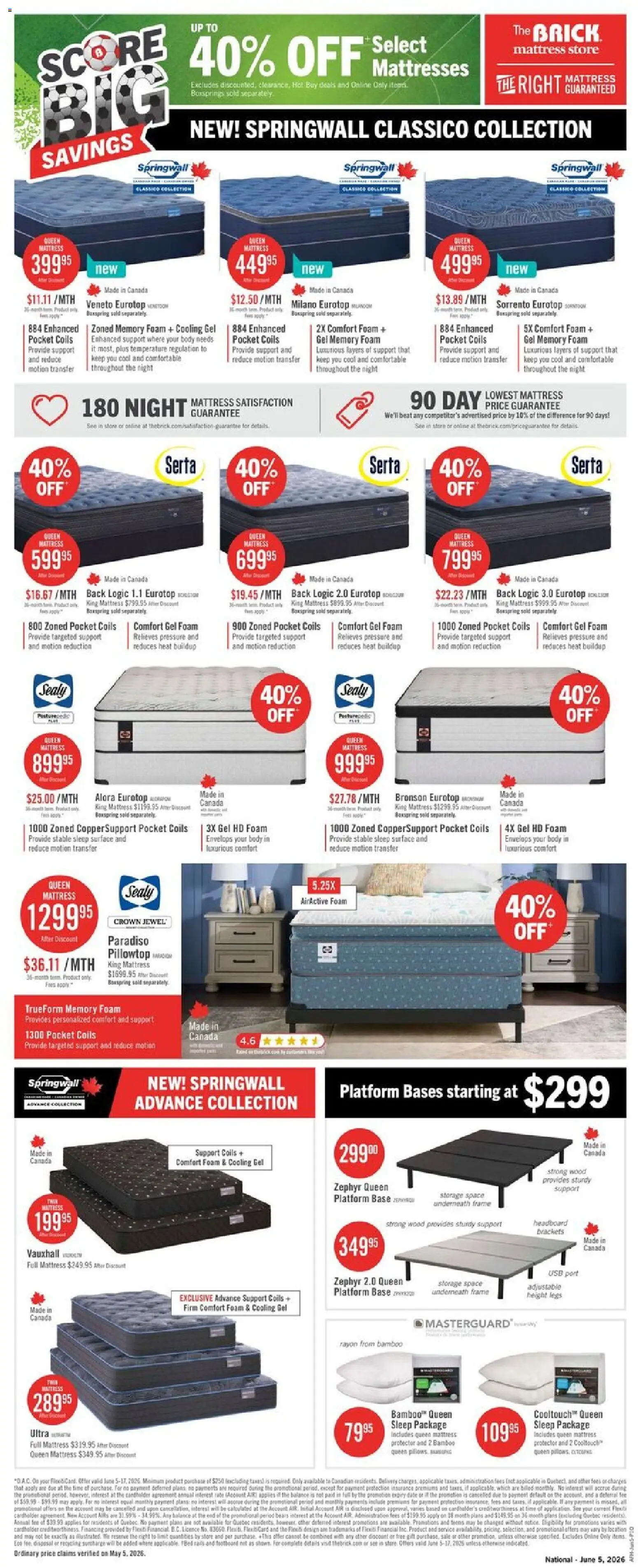 The Brick flyer valid from 05.06.2026 | Page: 15 | Products: Mattress