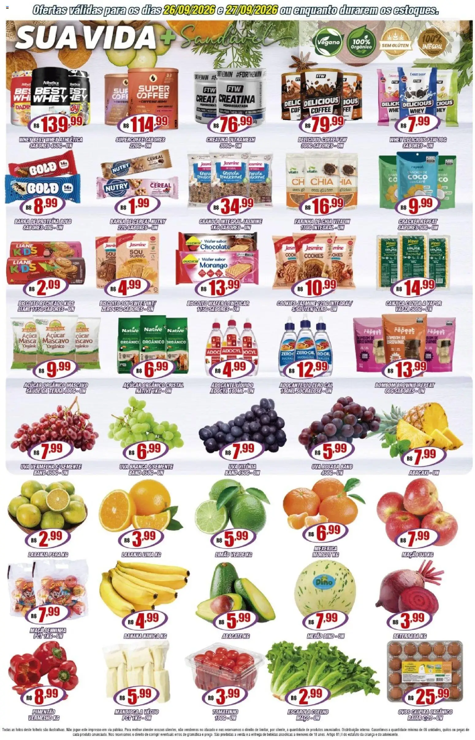 Violeta Supermercados Folheto - válido de 26/09/2026 | Página: 4 | Produtos: Beterraba, Uva, Chia, Bombom
