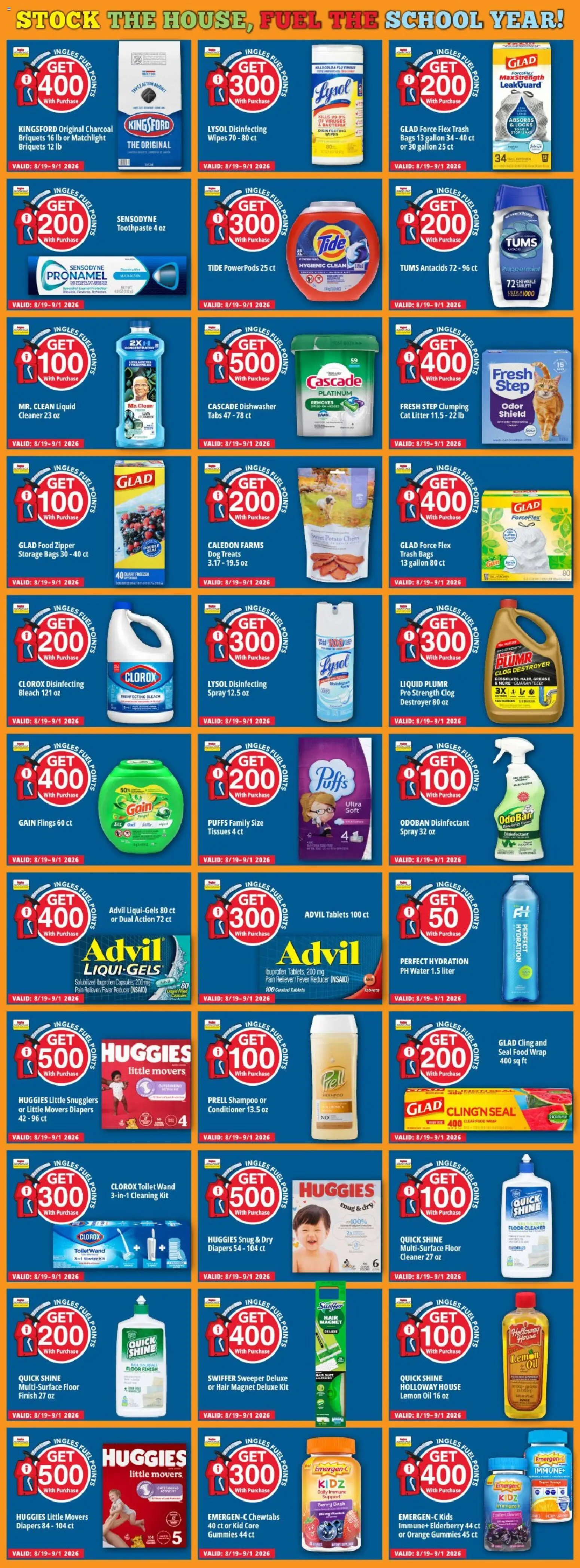 Ingles Weekly Ad - valid from 08/26/2026 | Page: 13 | Products: Peppermint, Diapers, Shampoo, Freezer