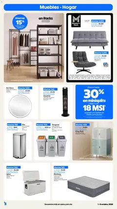 Vista previa de Sam's Club catálogo, nuevo folleto de la tienda, válido en México a partir del 01/10/2026 | Página: 5 | Productos: Gabinete, Futón, Colchón, Sobre