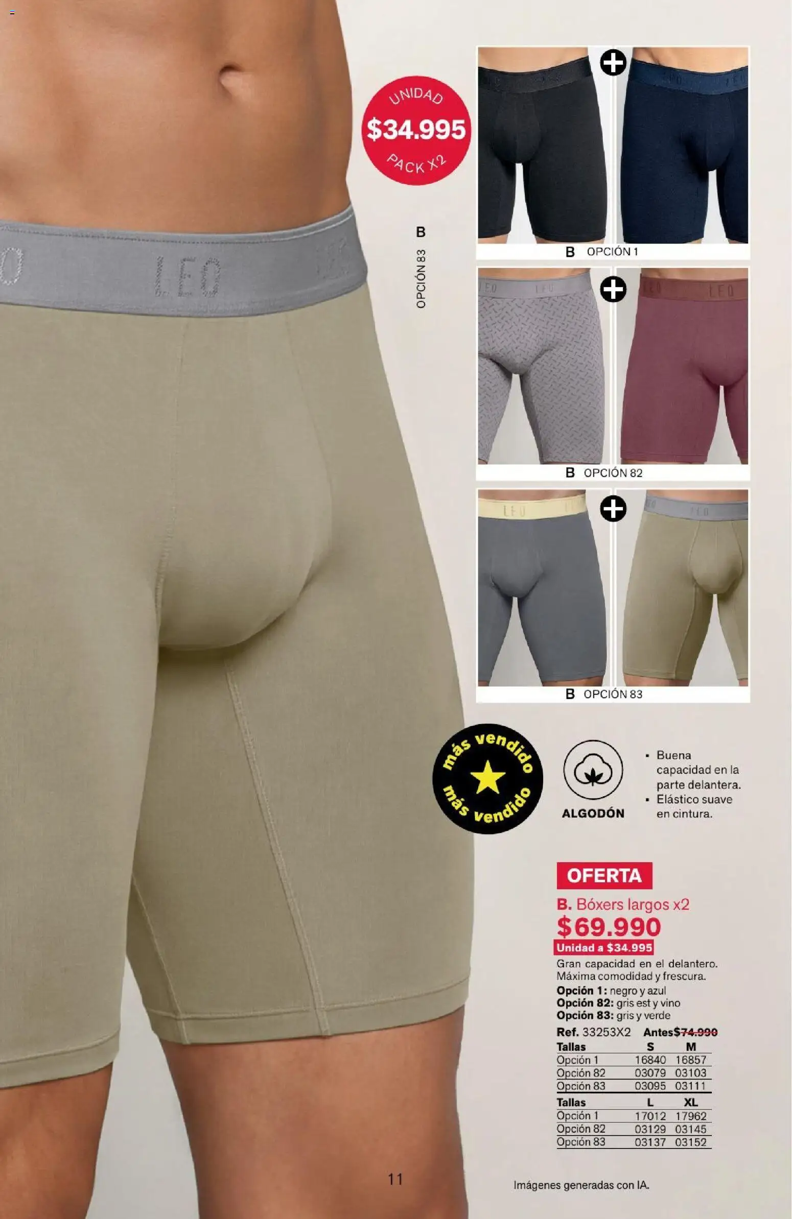 Leonisa revista - valida desde el 04/08/2026 | Página: 11 | Productos: Algodón, Boxers, Vino
