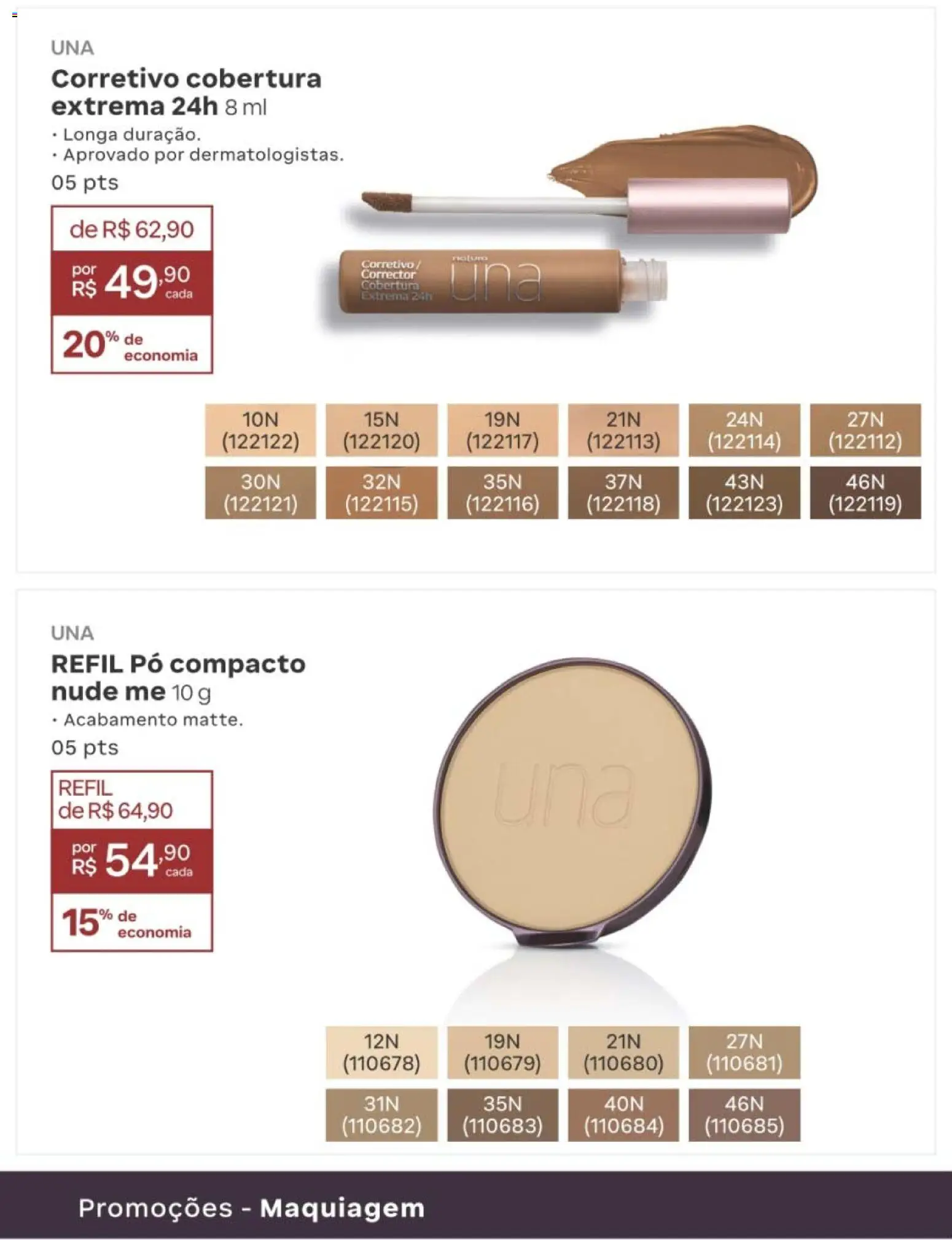 Natura Folheto - válido de 10/08/2026 | Página: 200 | Produtos: Pó compacto, Maquiagem, Corretivo, Pó