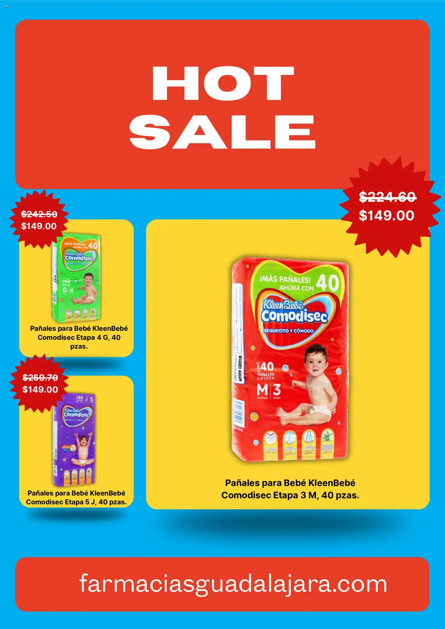 Nuevas ofertas de Farmacia Guadalajara válidas en toda la República Mexicana desde el 25.05.2026. ¡Encuentra las mejores ofertas en Farmacia Guadalajara Hot Sale! | Página: 2 | Productos: Pañales