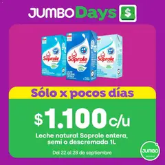 Jumbo Ofertas válido desde el 20.09.2026 | Página: 6 | Productos: Leche semidescremada, Leche